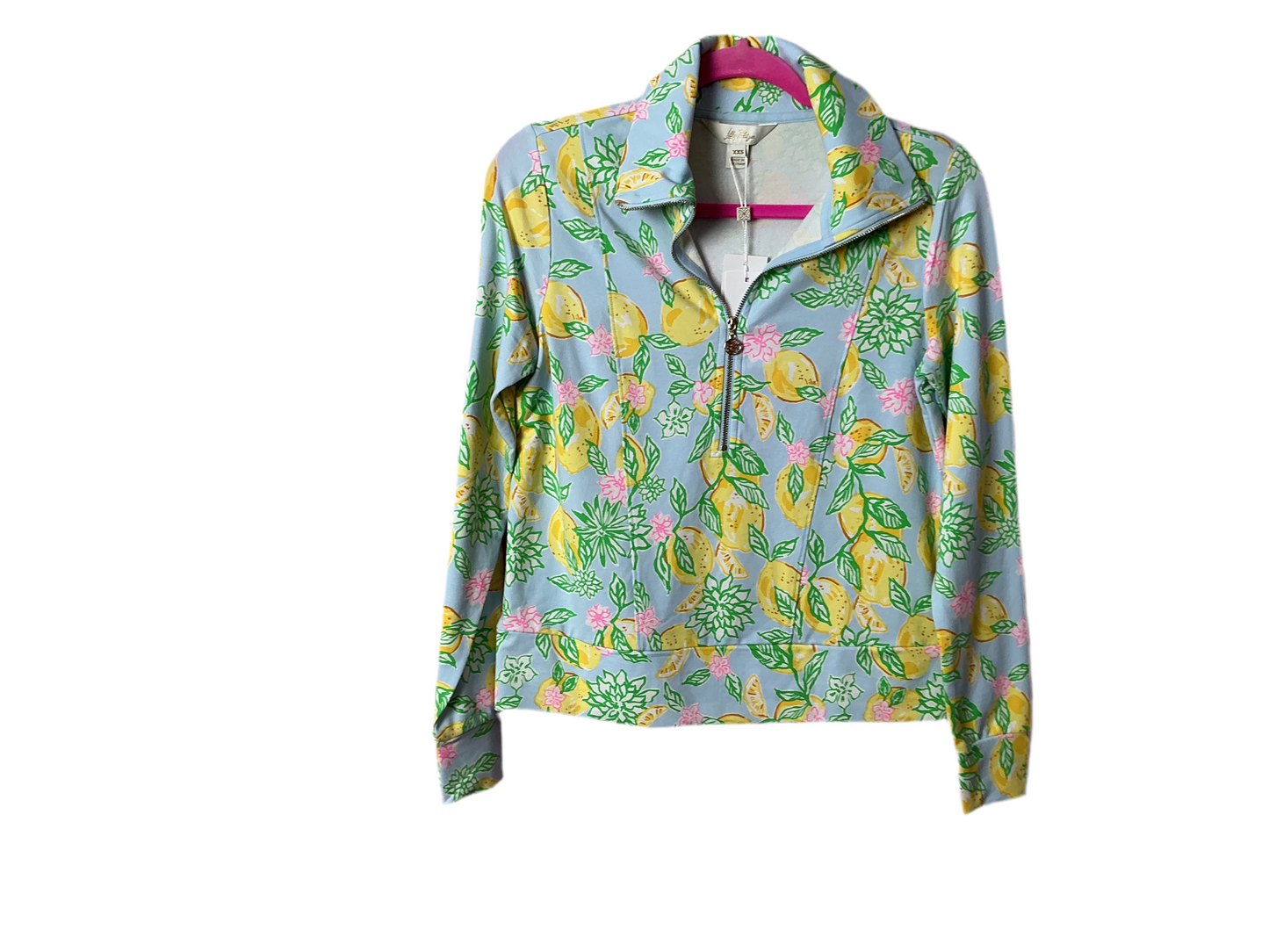 Lilly Pulitzer NWT - Eleni UPF 50+ Pullover - Bluette Make Lemonade - Size XXS
