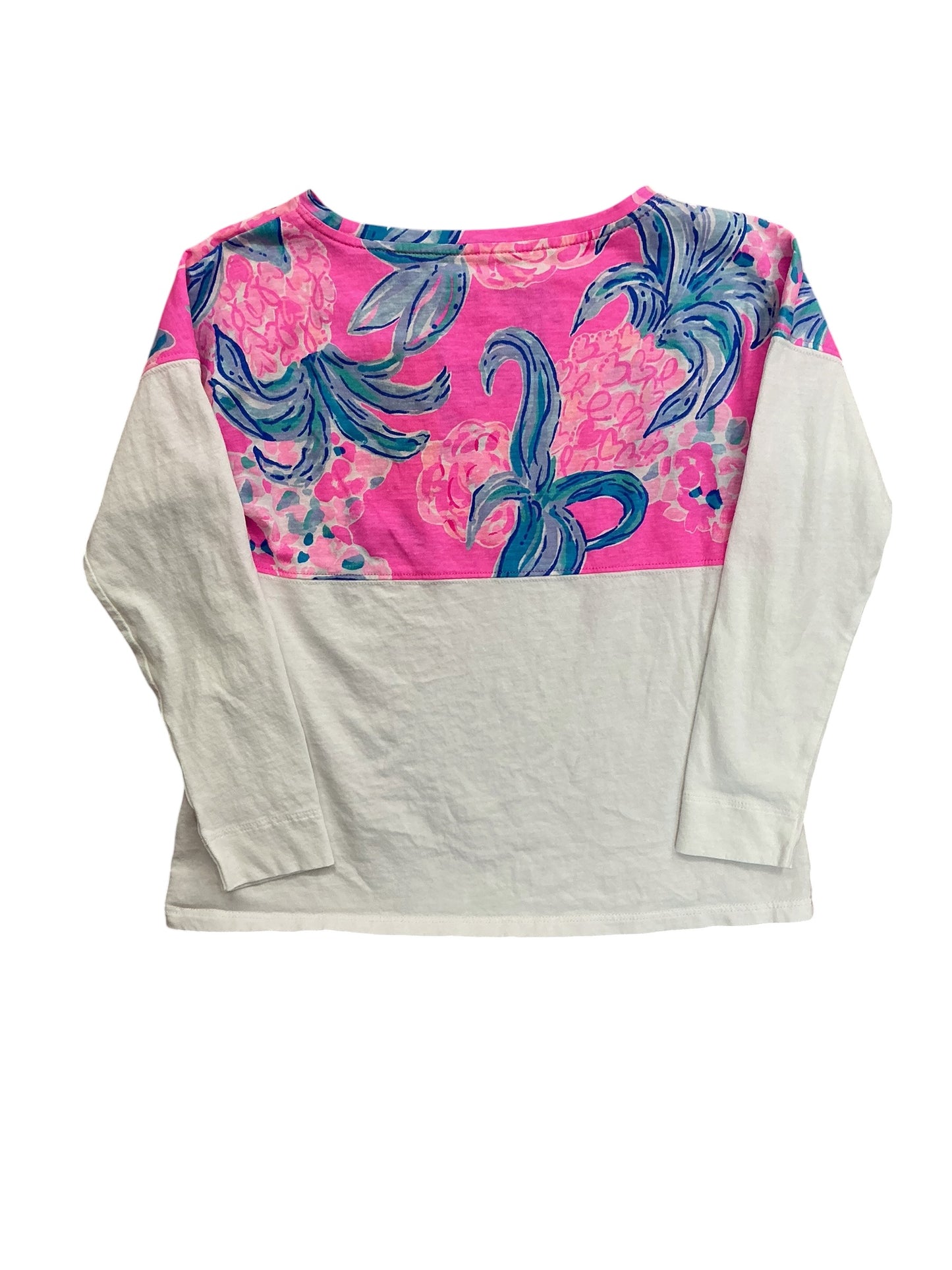 Lilly Pulitzer Kids Girls Mini Finn Top Pinking Positive - Size M