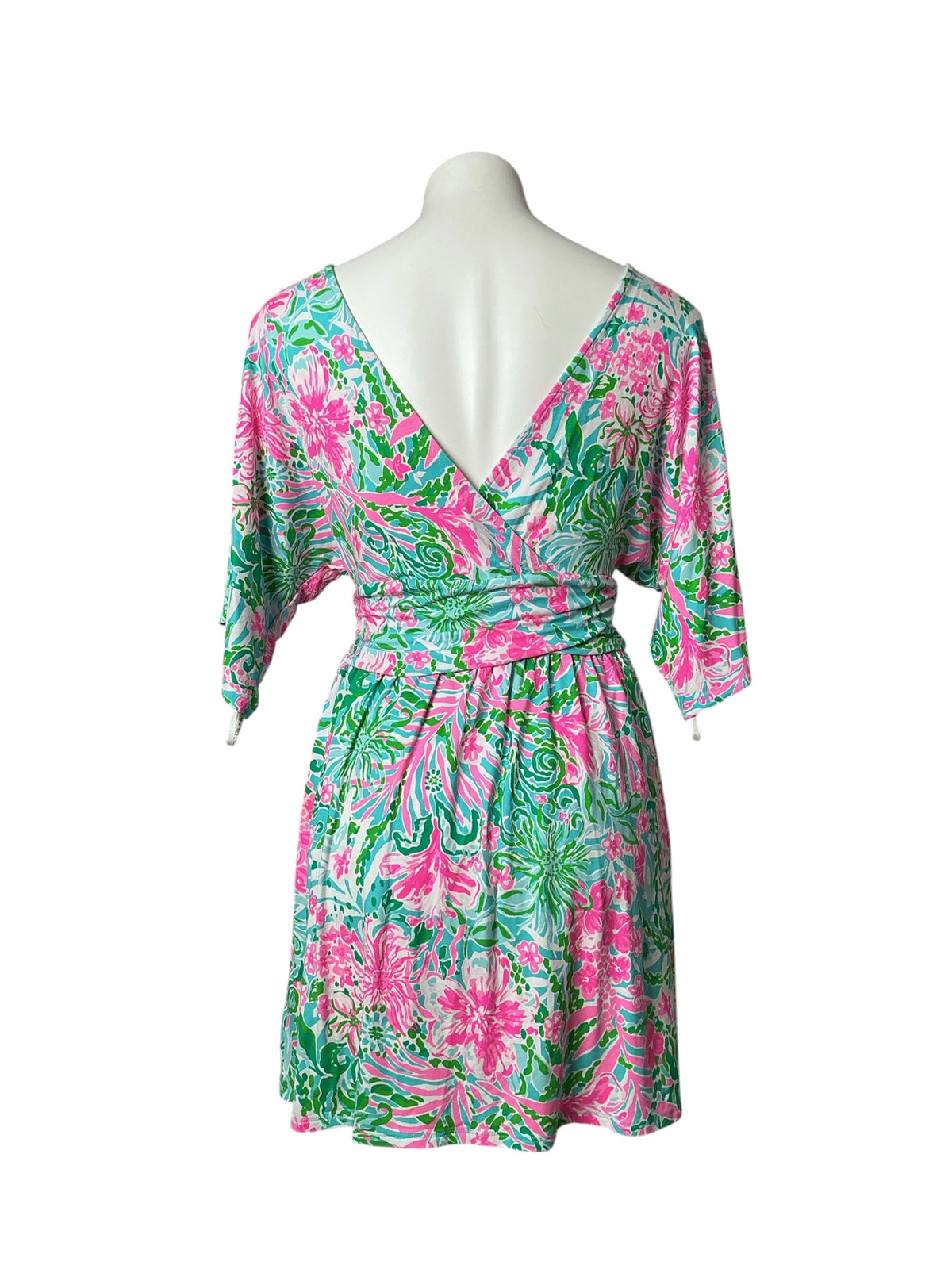 Lilly Pulitzer Parigi Skort Romper Amalfi Blue Leaf It Wild - Size S