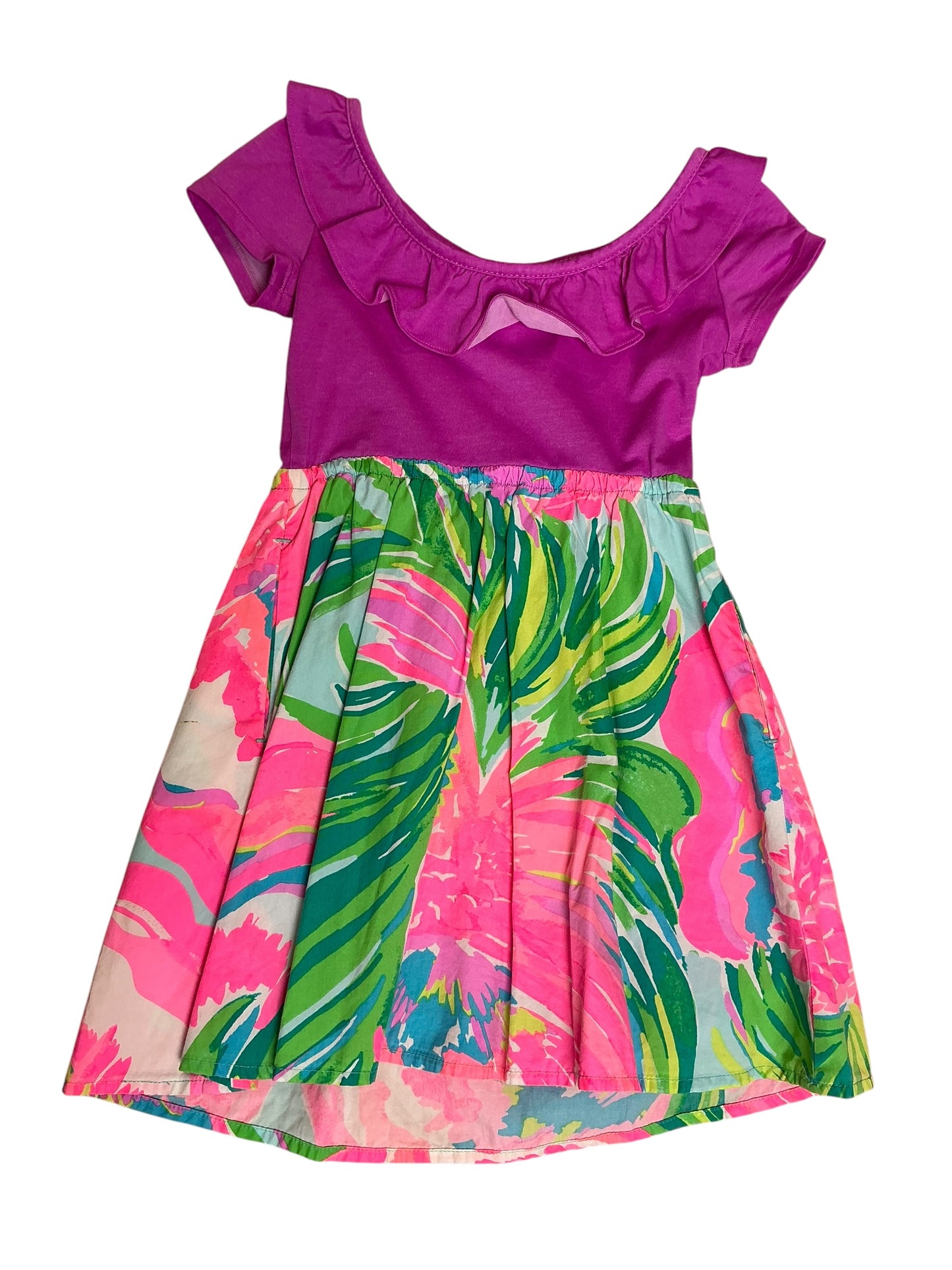 Lilly Pulitzer Girls Brit Dress Paradise Bound - Size S