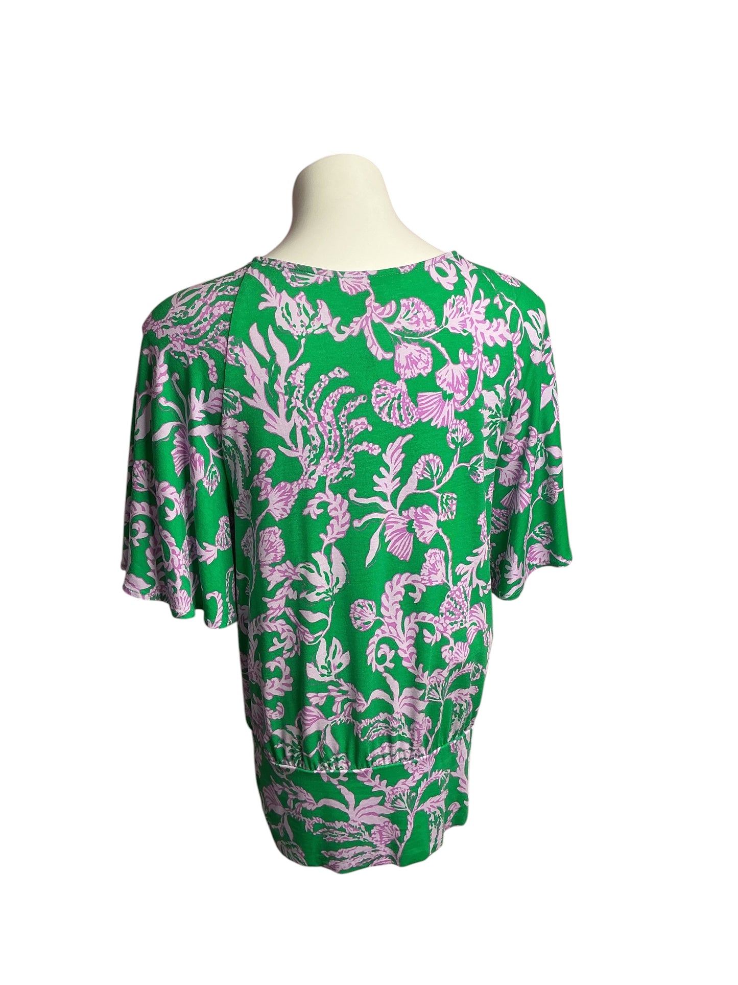 Lilly Pulitzer- Albion’s Knit Top Brazilian Green Salty Sandbar Size S
