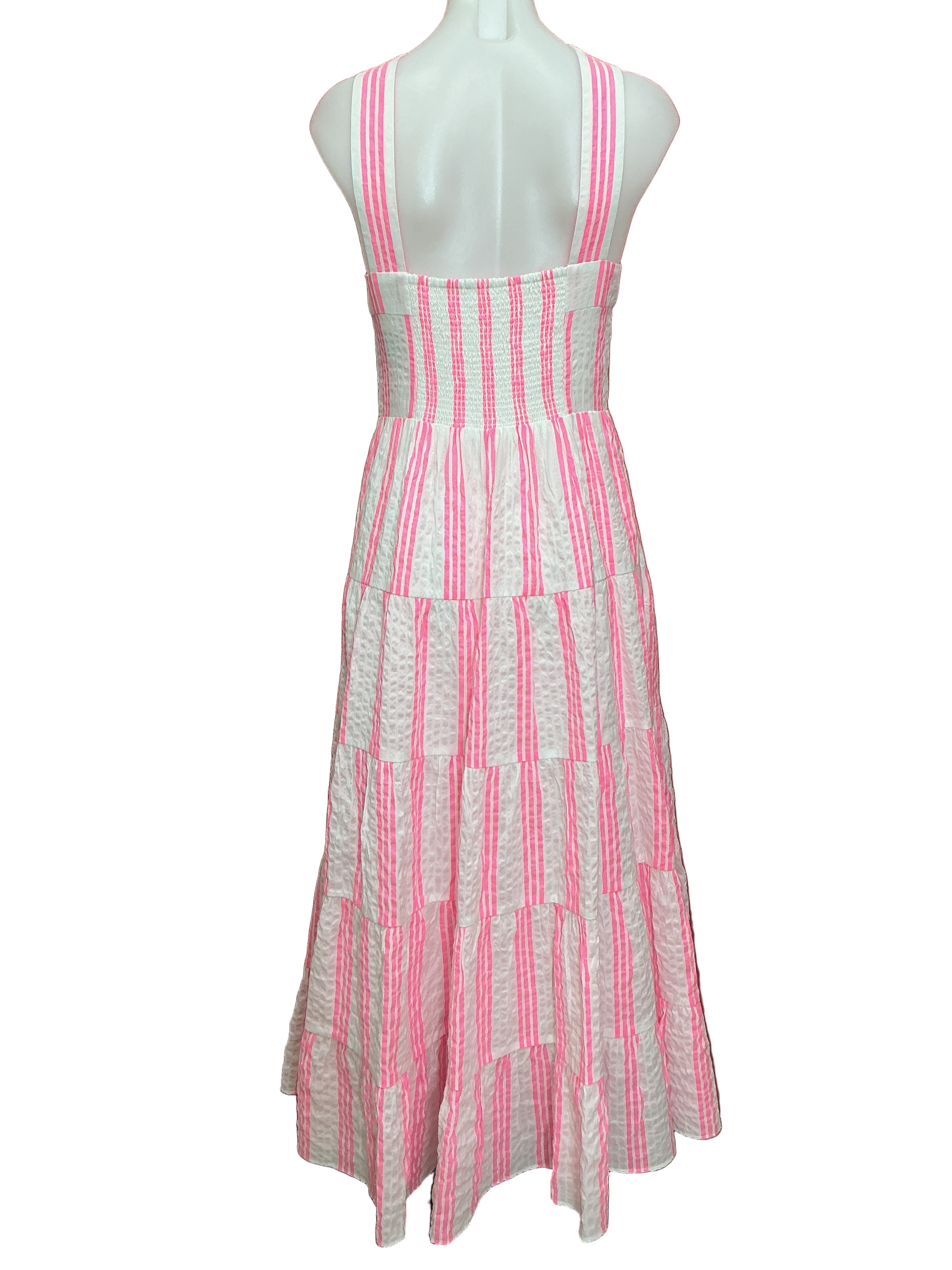 Lilly Pulitzer NWT Jenette Striped Halter Havana Pink Sails And Stripes Seer - Size 4