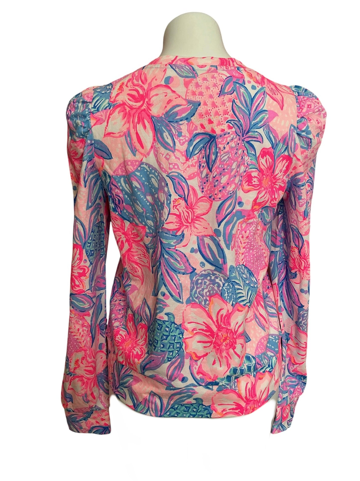 Lilly Pulitzer NWT Jansen Long Sleeve Sweater Pink Isle Snappy Turtle - Size S