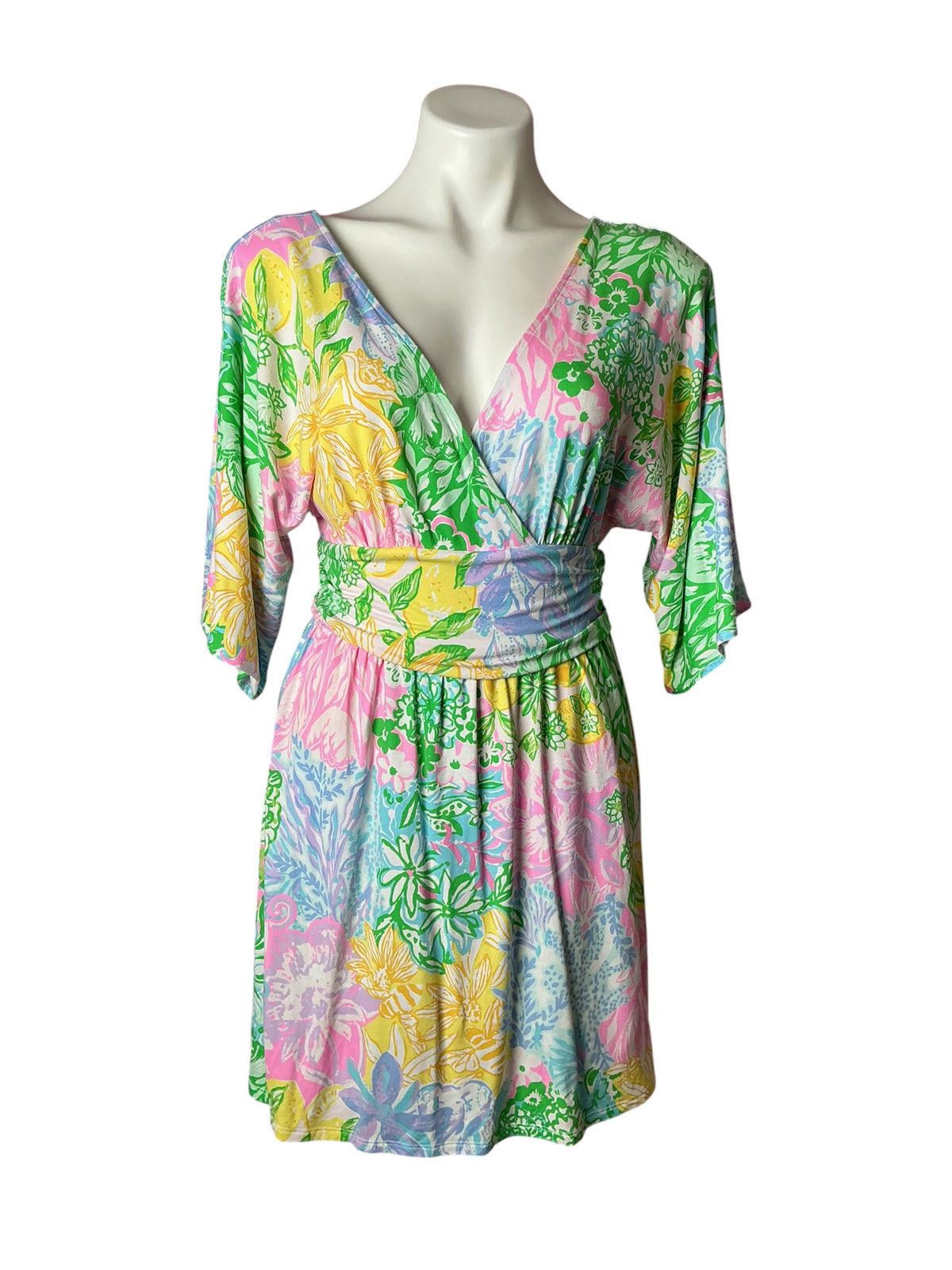 Lilly Pulitzer Parigi Skort Romper Multi Bright Delight Patch - Size S