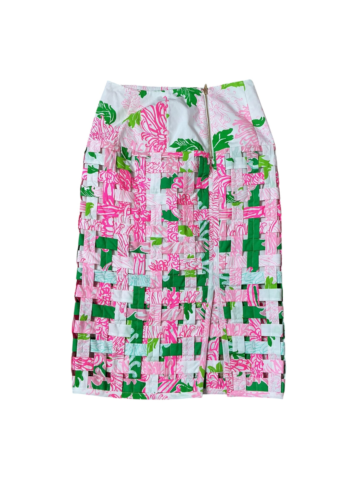 Lilly Pulitzer Goodwin High Rise Midi Skirt Resort White Lil Go With The Flow - Size 0