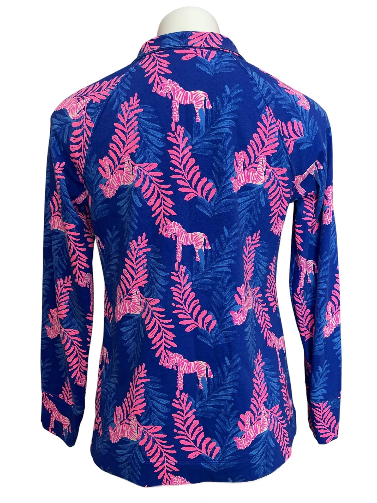 Lilly Pulitzer Skipper Popover Top Royal Purple Dazzle - Size S