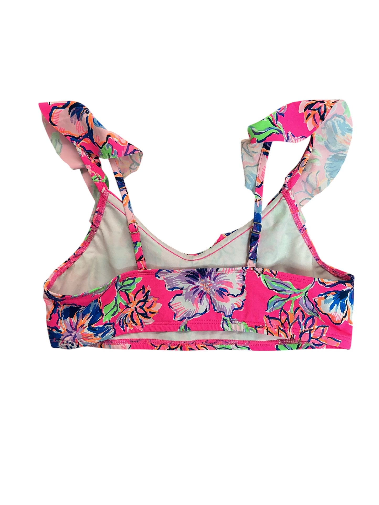 Lilly Pulitzer Kids Girls Mini Kasme Bikini Top Mandevilla Baby Paradise Petals - Size 14