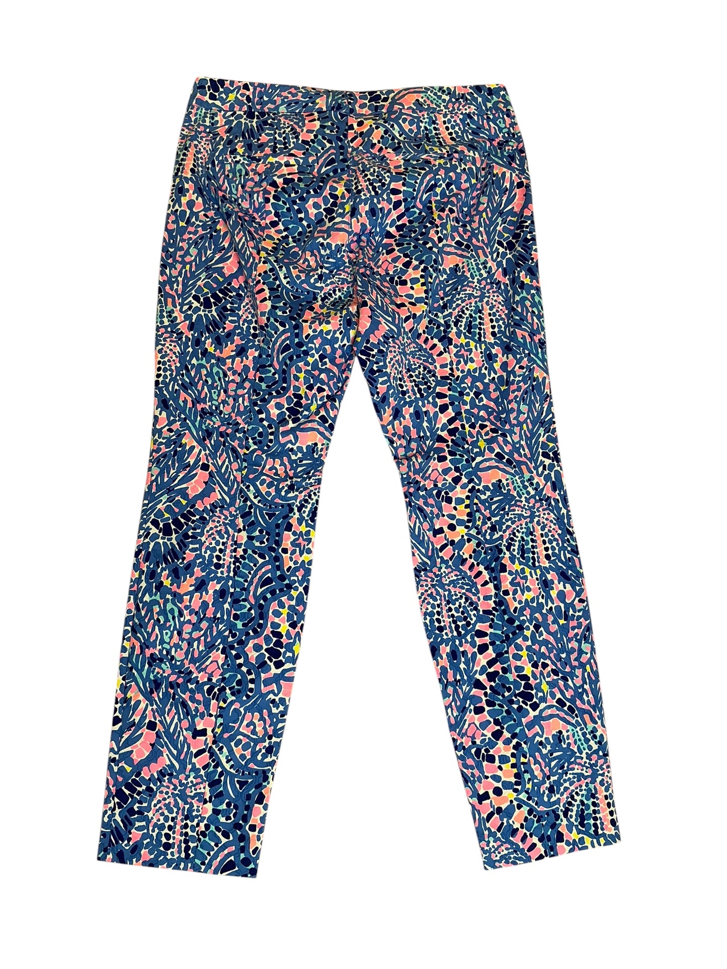 Lilly Pulitzer NWT Kelly Skinny Ankle Pant Multi Tic Tac Tile All Over - Size 12