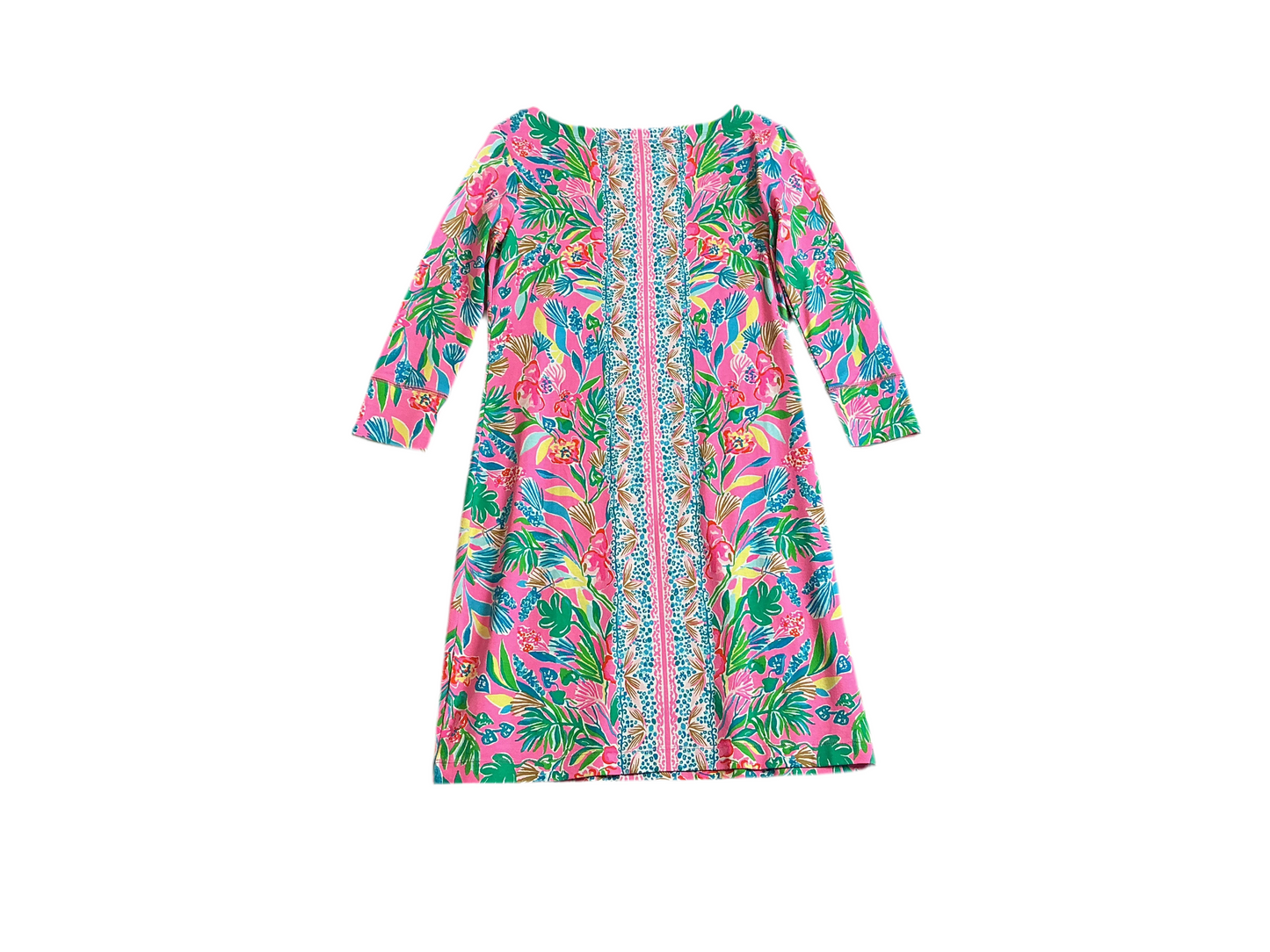 Lilly Pulitzer UPF 50+ Sophie dress in the Havana Pink Casa Jaguar print - Size XS