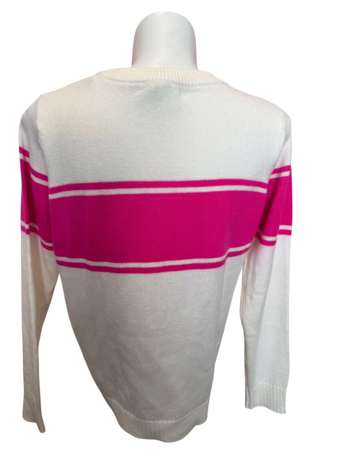 Lilly Pulitzer NWT Kelsa Sweater Passion Fruit Pink Palm Beach FL Jacquard - Size XL