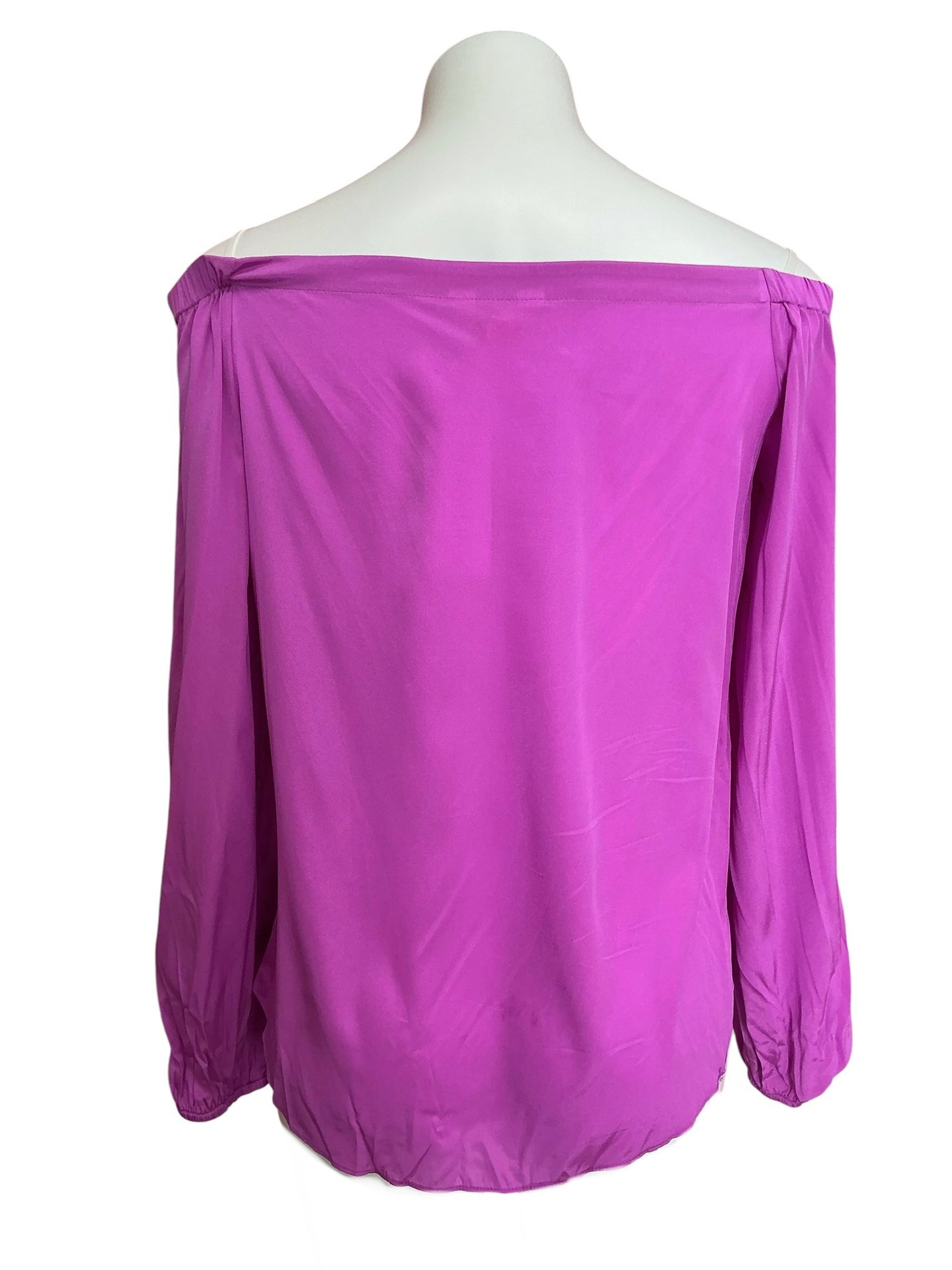 Lilly Pulitzer Adira Off-The-Shoulder Blouse Brilliant Purple - Size S