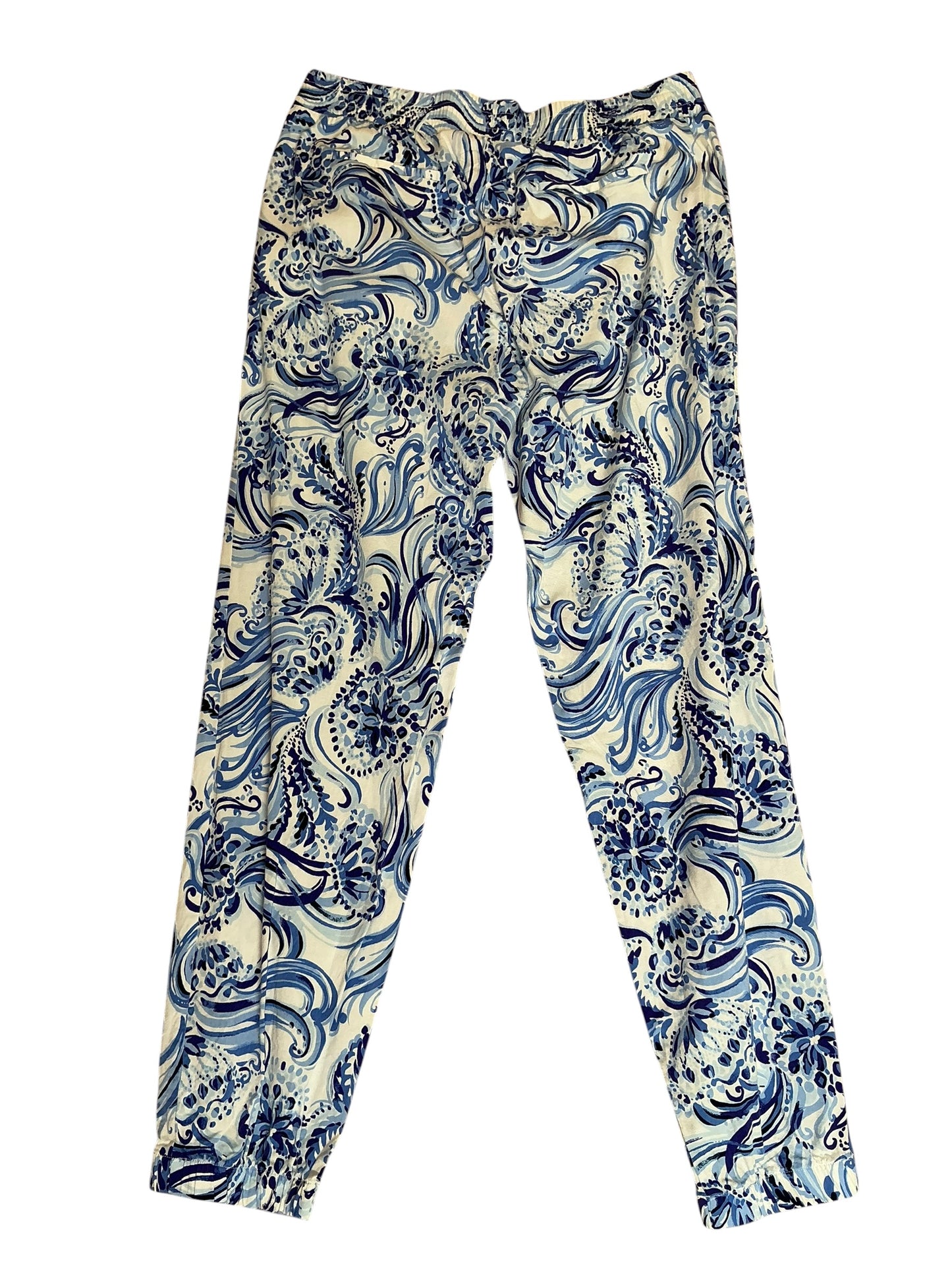 Lilly Pulitzer Rici Stretch Pant Resort White Don’t Be Jelly - Size M