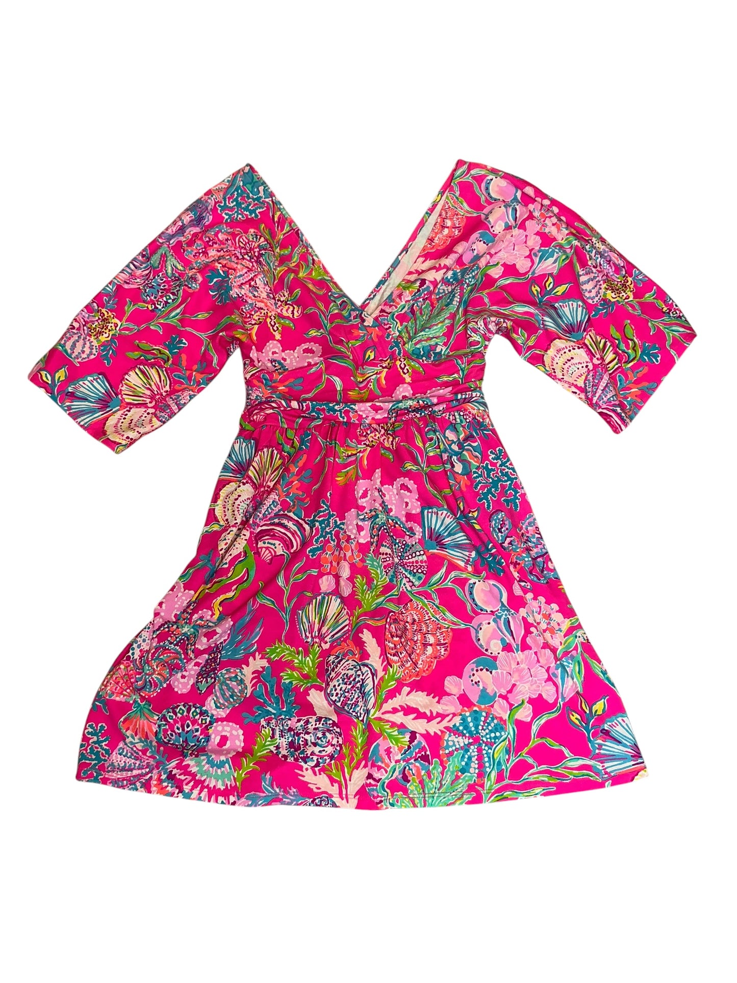 Lilly Pulitzer Parigi Romper Shell Me Something Good - Size XXS