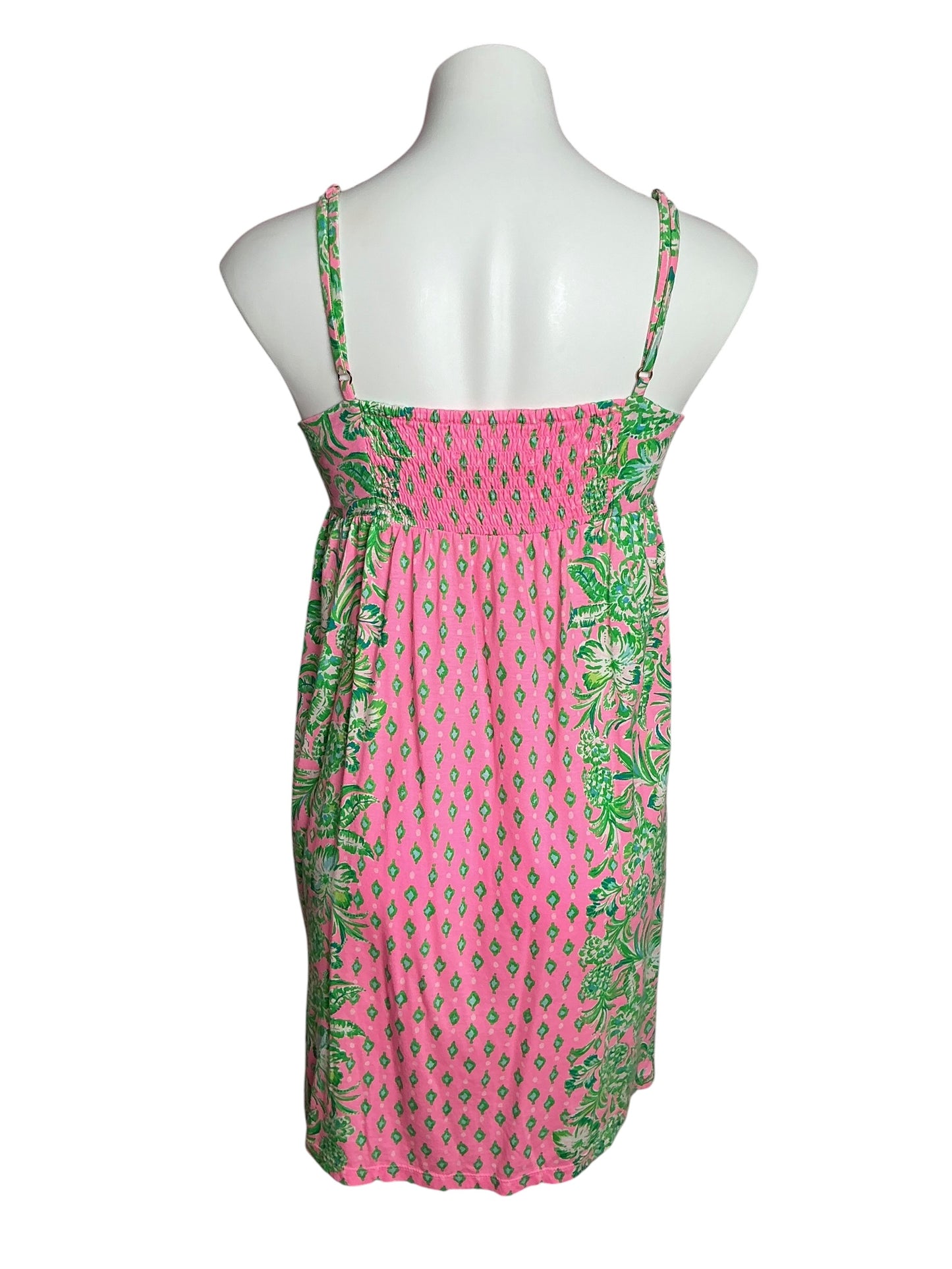 Lilly Pulitzer Libra Dress Pink Shandy Oh Diamond Girl Engineered - Size S