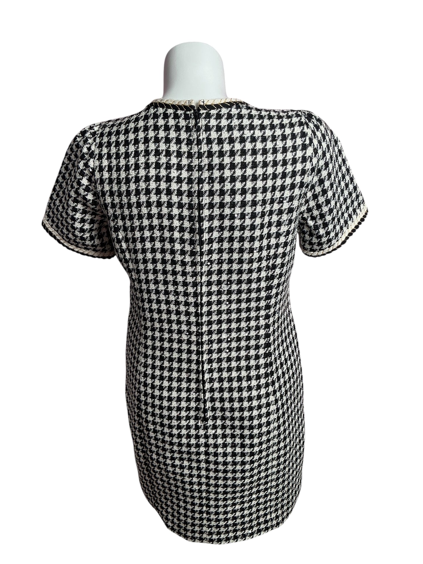 Lilly Pulitzer- NWT Doriane Bouncle Shift Noir Dress Houndstooth Sequin Boucle Size 16