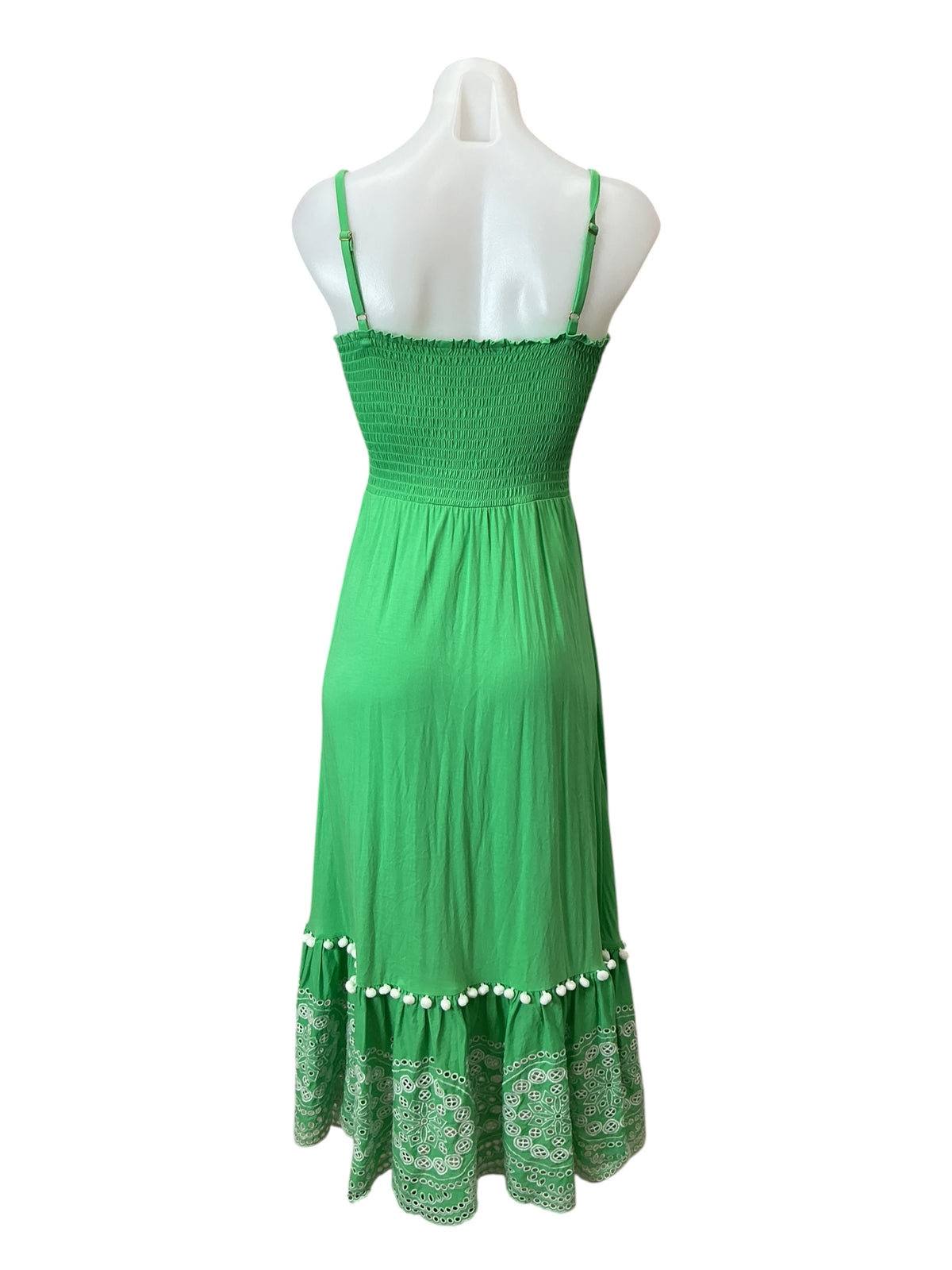 Lilly Pulitzer Modesto Smocked Midi Dress Cabana Green - Size S