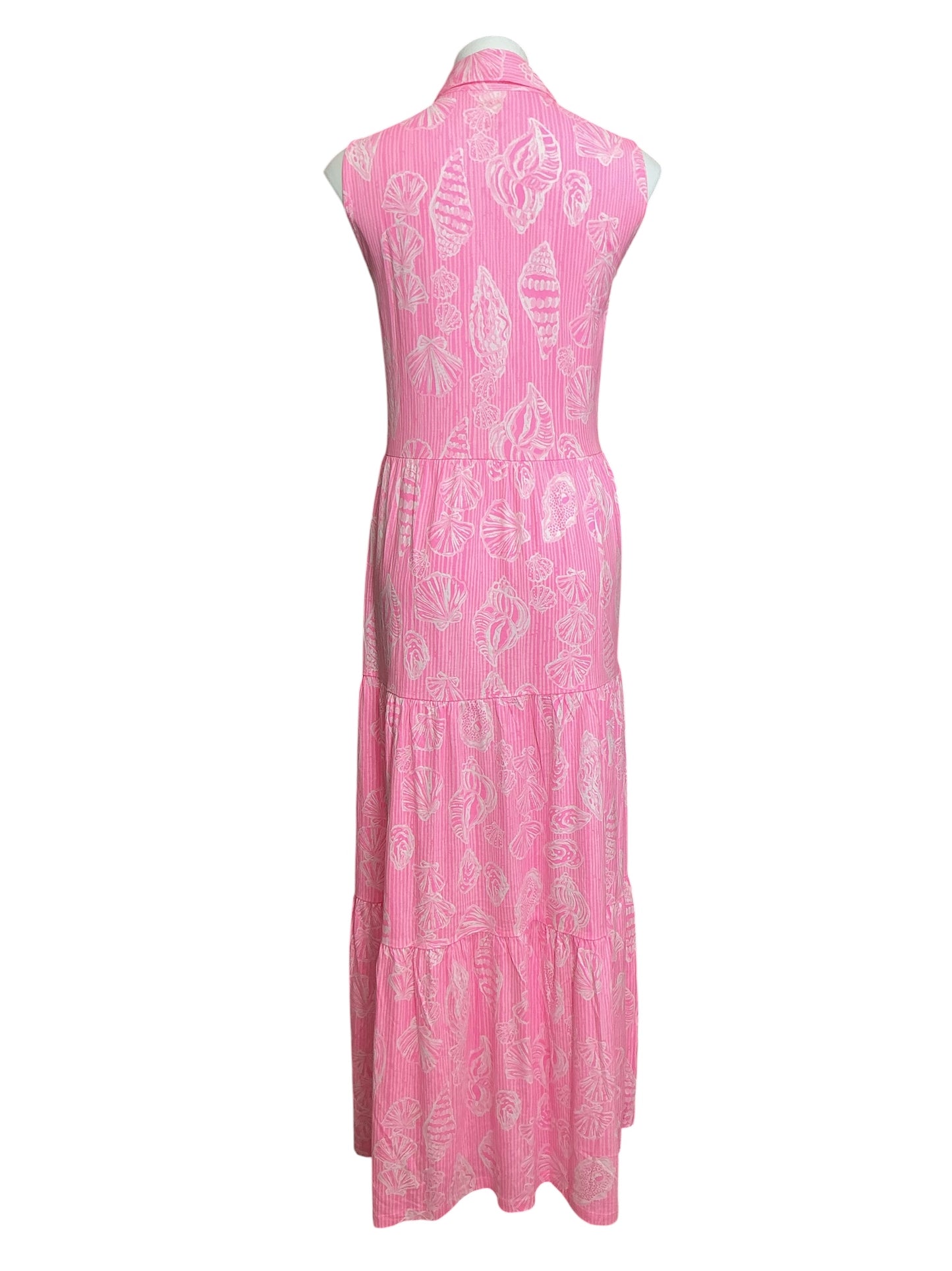 Lilly Pulitzer NWT Riegan Maxi Dress Rousseau Pink Cool As Shell - Size XL