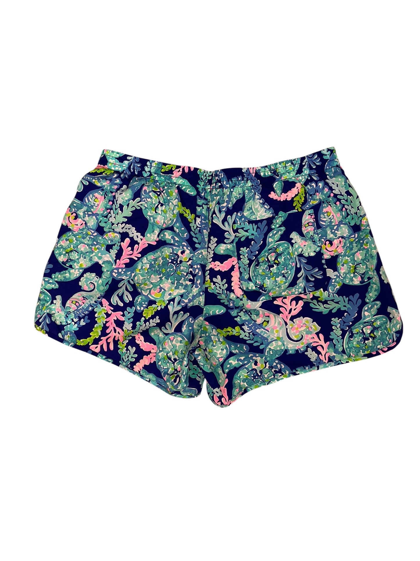 Lilly Pulitzer Luxletic Ocean Trail Shorts Turtle Amazement - Size S