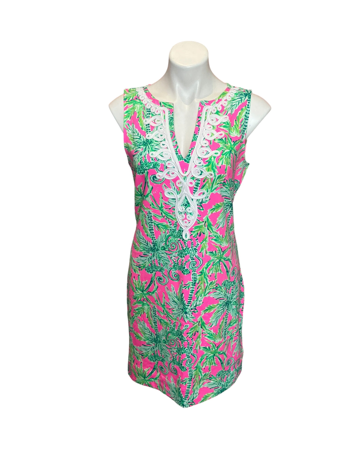 Lilly Pulitzer NWT Harper Shift Dress Prosecco Pink Hangin Around - Size M