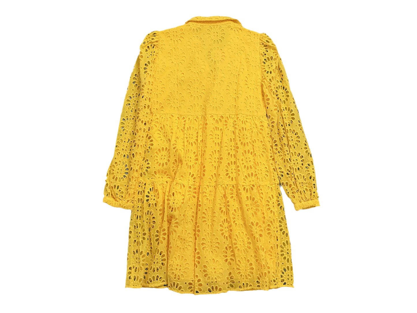 Lilly Pulitzer NWT - Kenna Dress - Resort Yellow Oversized Pinwheel Eyelet - Size 2