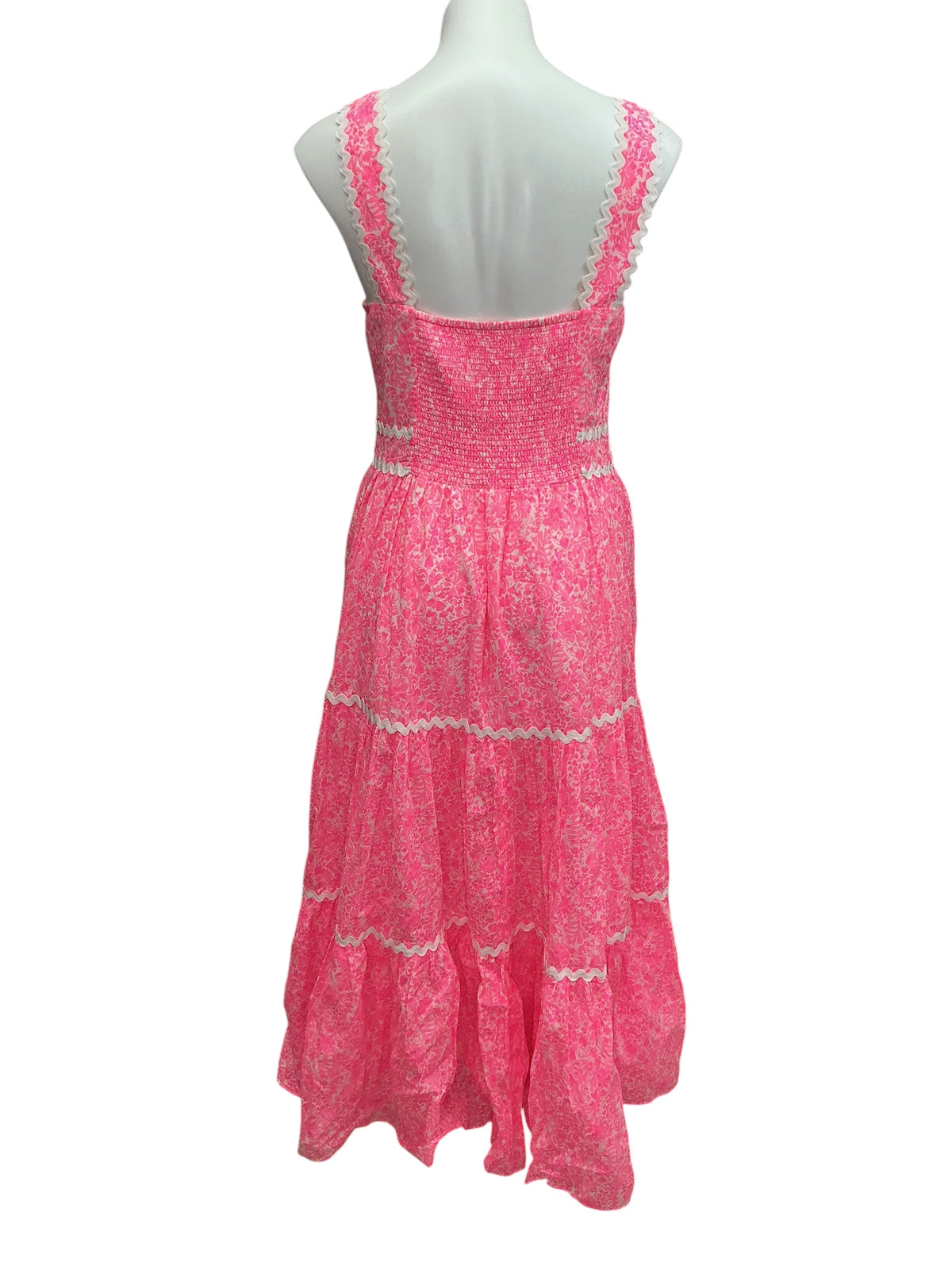 Lilly Pulitzer NWT Pollie Cotton Midi Dress Pink Shandy Invest A Gator - Size 8