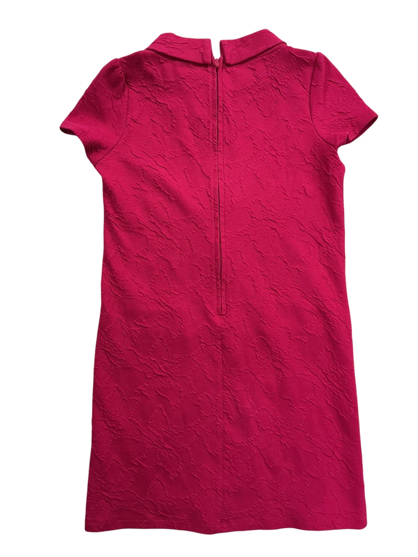 Lilly Pulitzer Kids Girls Mini Daisee Shift Dress Poinsettia Red Knit Pucker Jacquard - Size XL 12-14