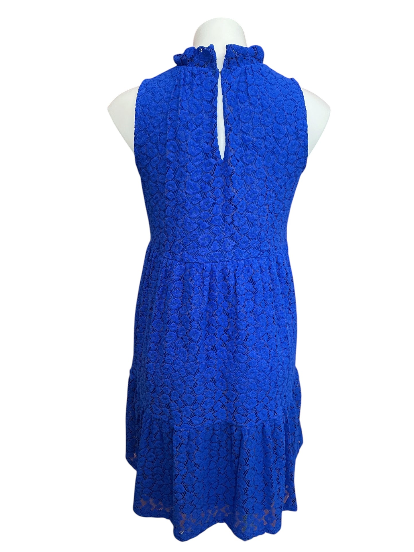Lilly Pulitzer Cornelia Swing Dress Blue Grotto Leopard Knit - Size XS