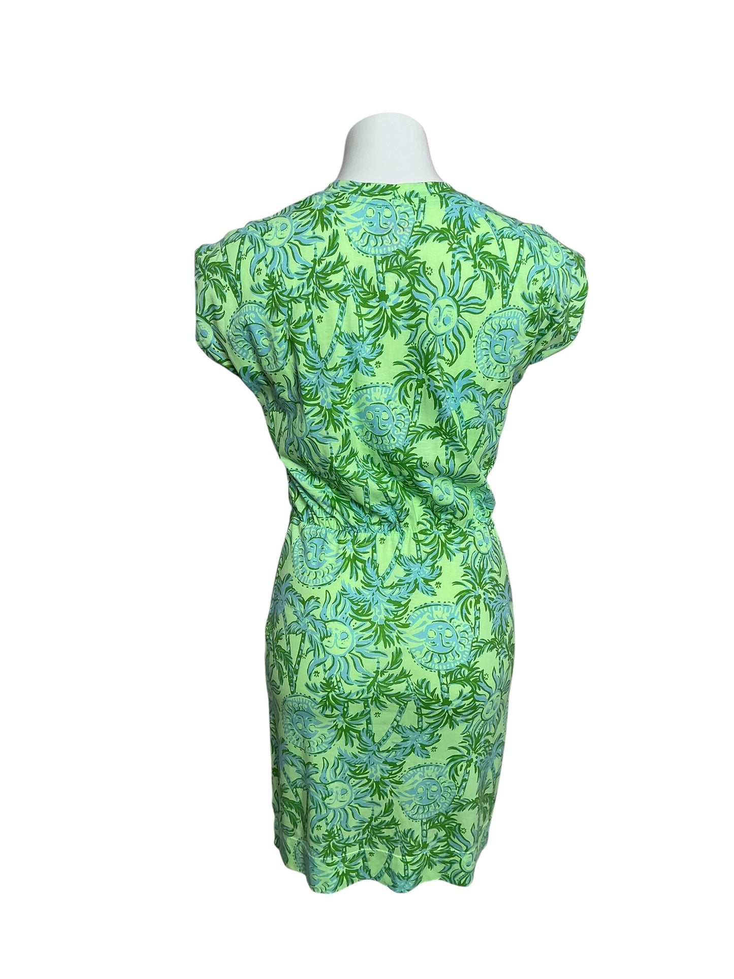 Lilly Pulitzer Melli Blouson T-Shirt Dress Cool Mint Catchin Rays - Size XXS