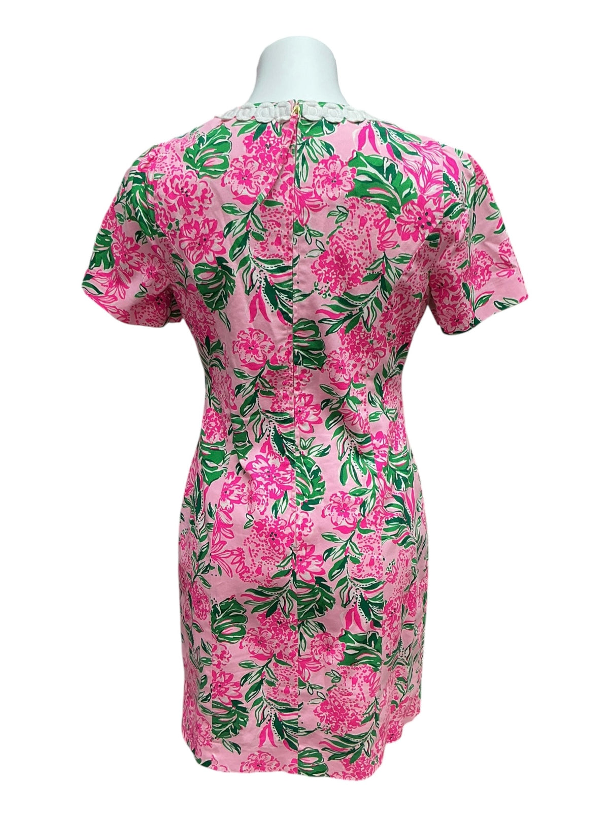 Lilly Pulitzer Mila Short Sleeve Shift Dress Conch Shell Pink Koala La La - Size 4