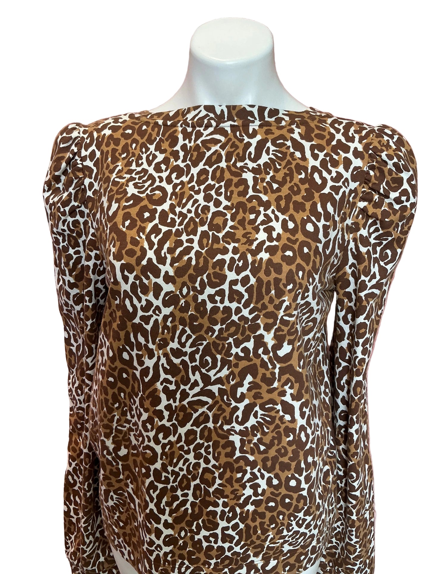 Lilly Pulitzer Jansen V-Neck Top My Favorite Spot Chocolate - Size M