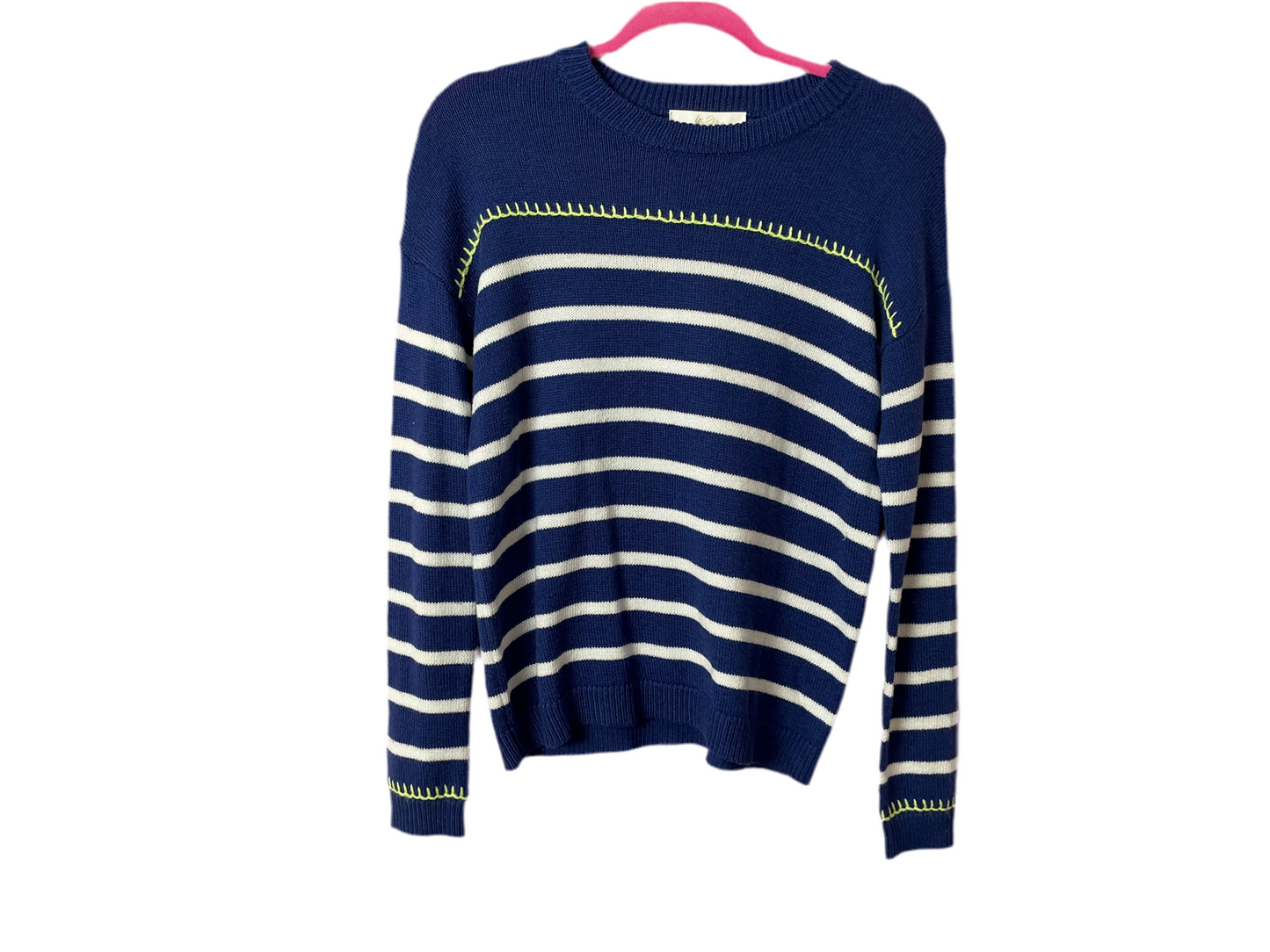 Lilly Pulitzer NWT - Kyren Sweater - Blue Med Never Ending Stripe - Size XXS