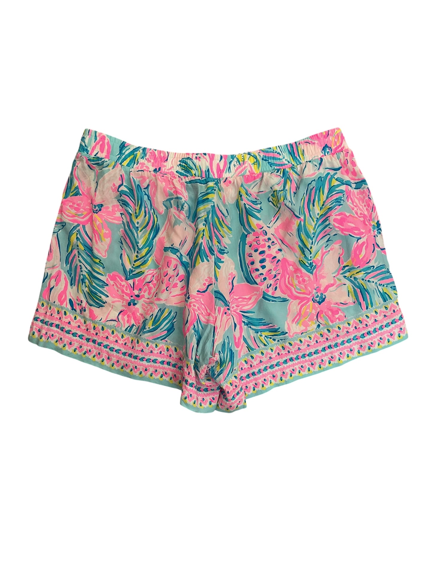 Lilly Pulitzer Katia Shorts Blue Ibiza Gimme The Juice - Size L