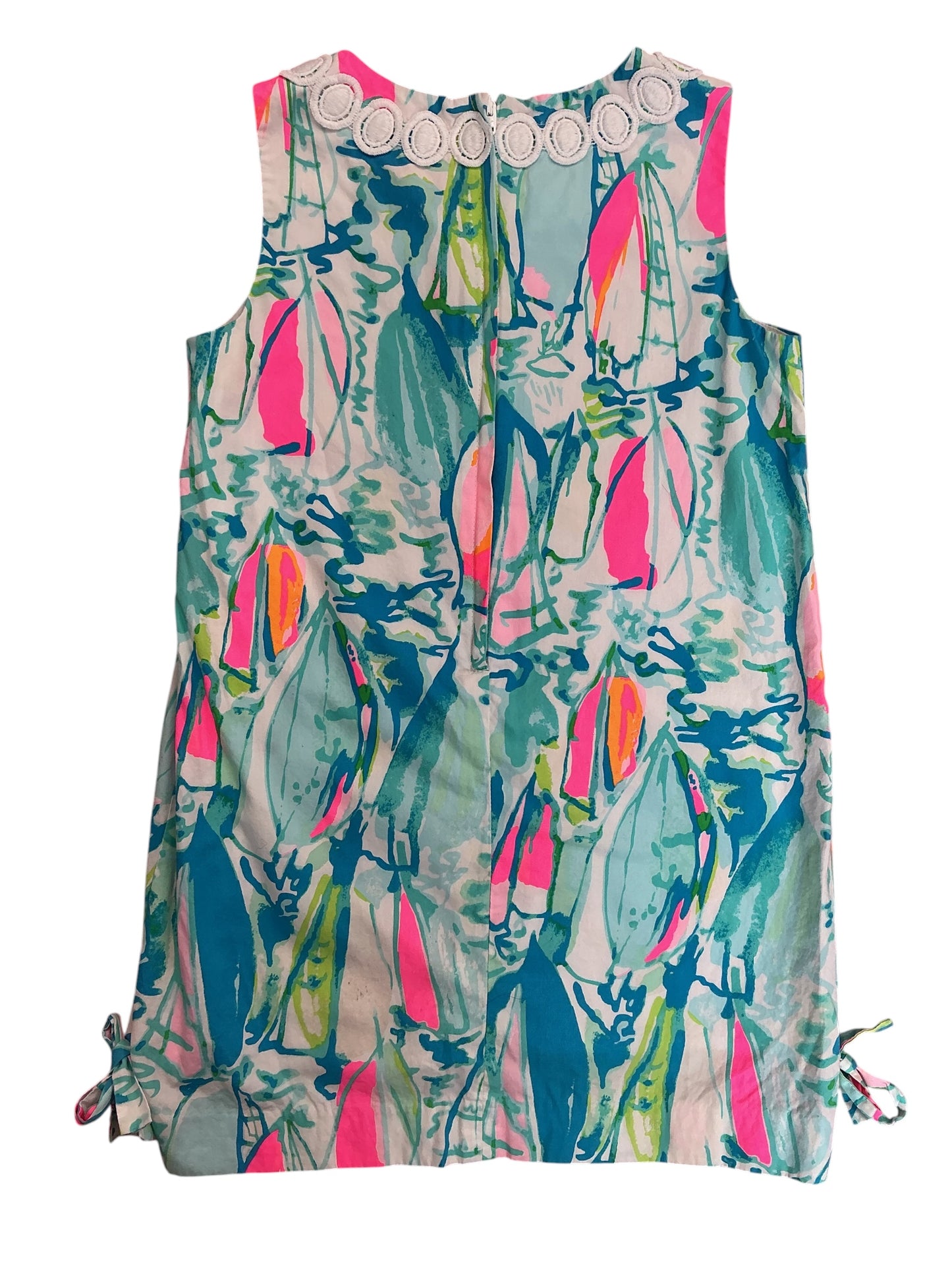 Lilly Pulitzer Kids Girls Little Lilly Classic Shift Dress Beach And Bae - Size 6