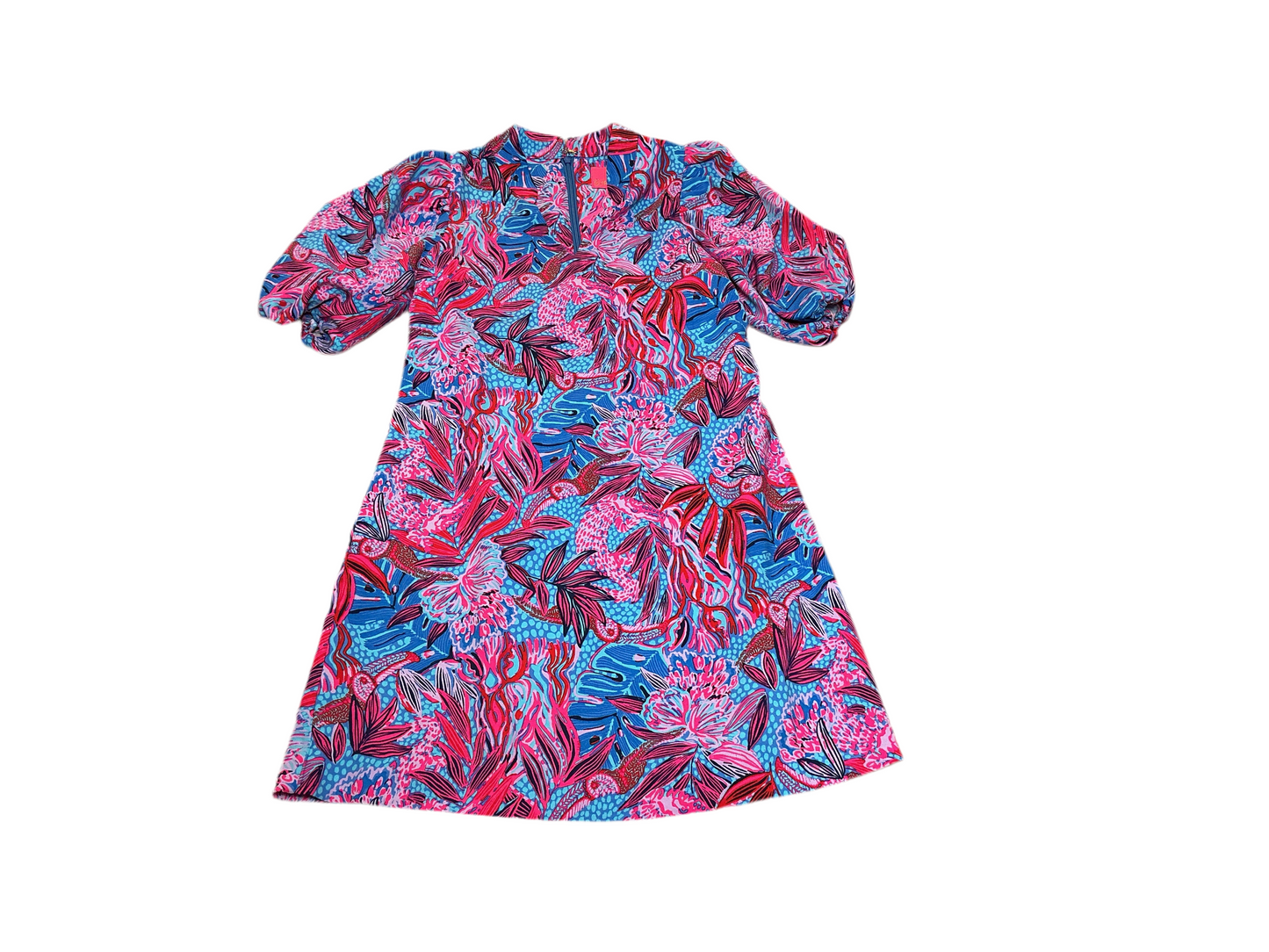 Lilly Pulitzer NWT - Arcella Elbow Sleeve Dress - Ruby Red - Wild Times - Size 00