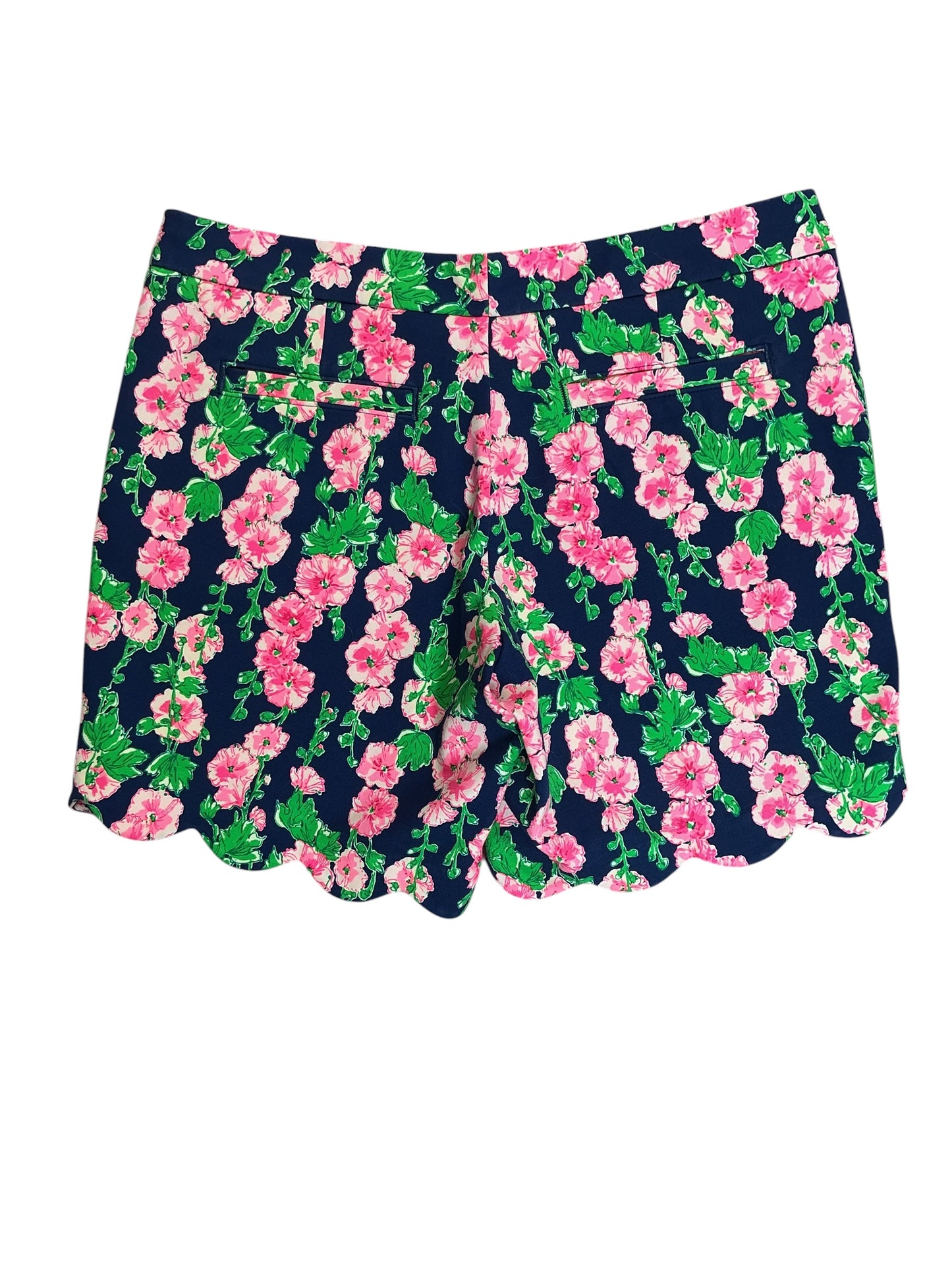 Lilly Pulitzer NWT Darci Knit Shorts Oyster Bay Navy De Vine - Size 6