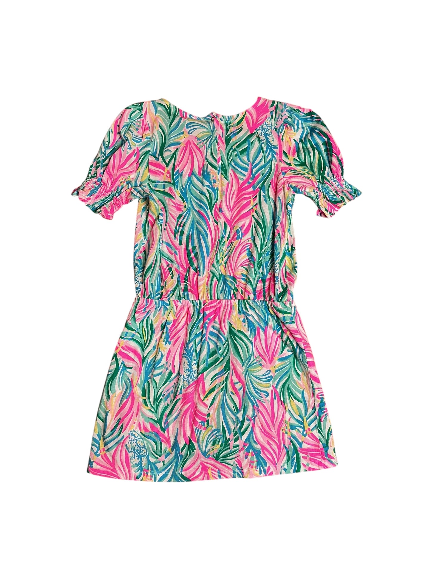 Lilly Pulitzer Girls Mini Adley Romper Turtle Soiree - Size L 8-10