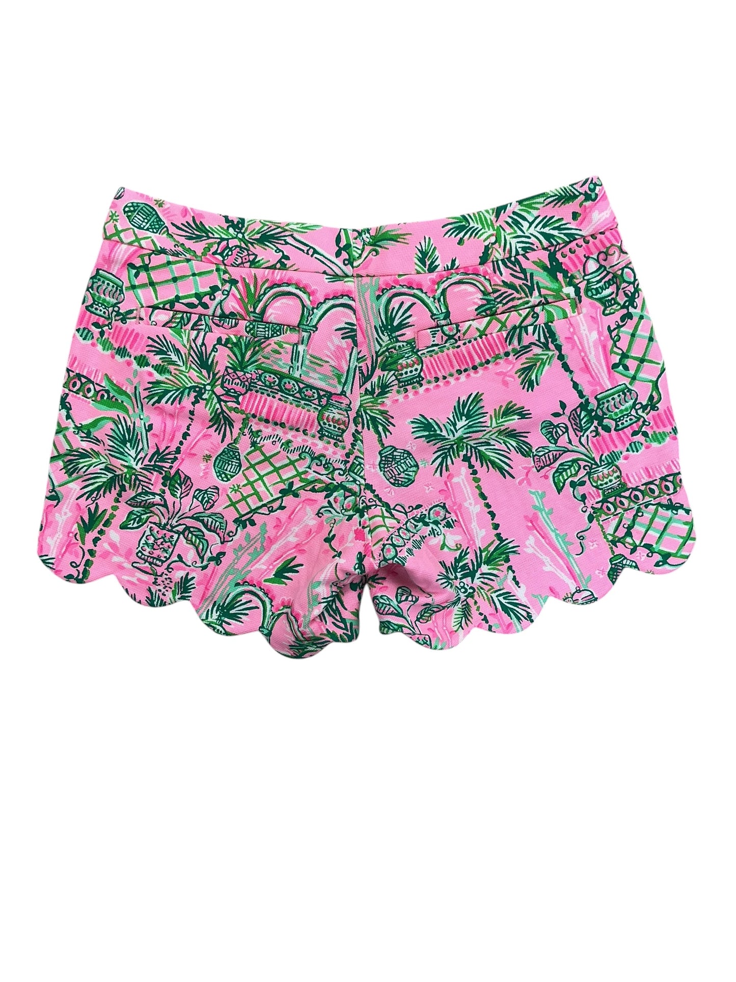 Lilly Pulitzer Buttercup Scalloped Shorts Mandevilla Baby Always Worth It - Size 0