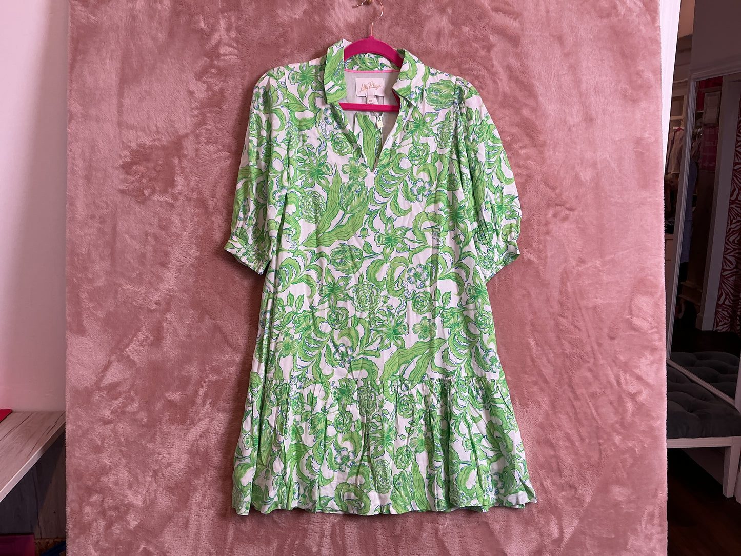 Lilly Pulitzer NWT Renelle Dress Resort White Daffodil Hill - Size 00