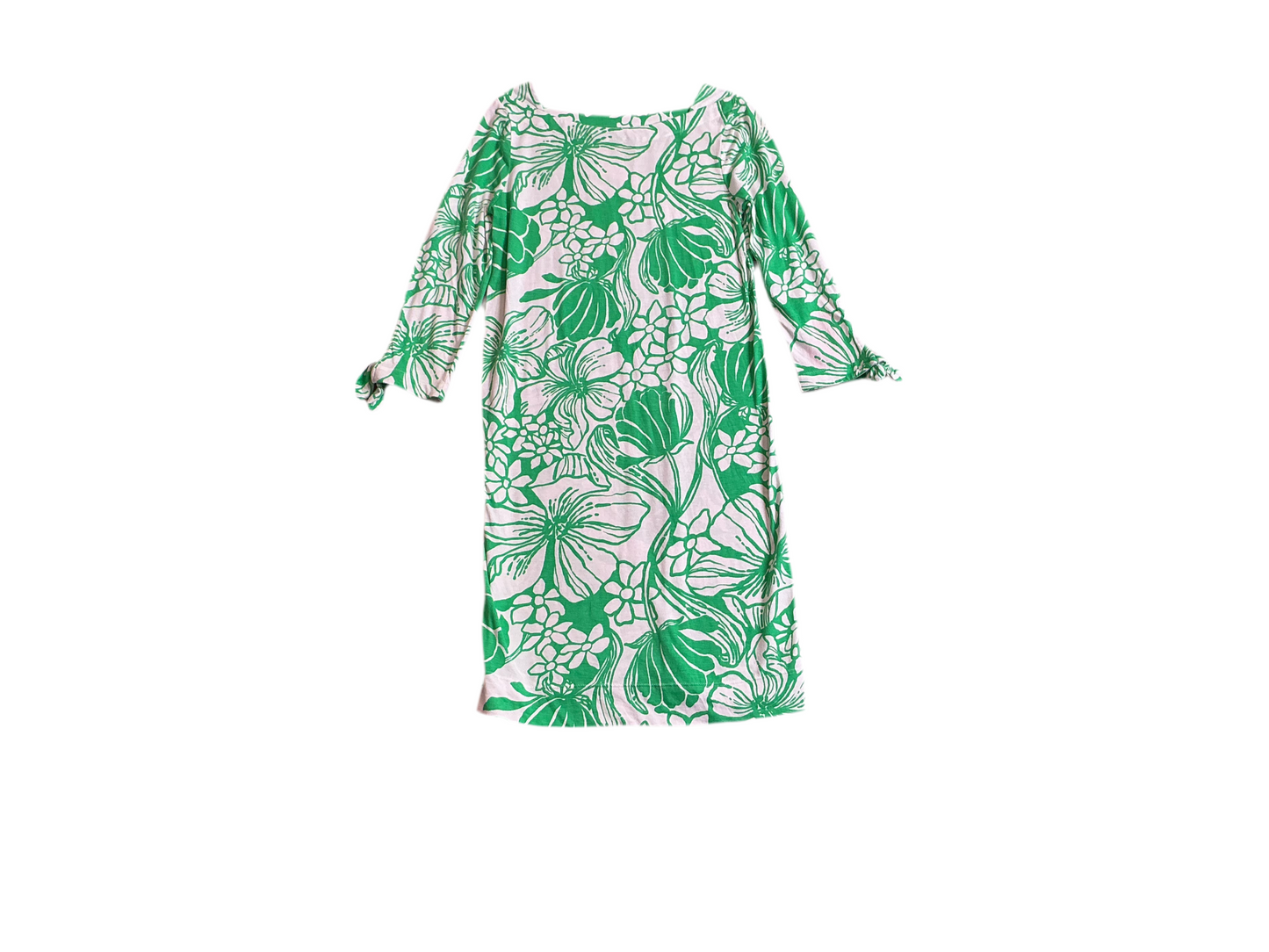 Lilly Pulitzer Lidia 3/4 Sleeve Dress in the Spearmint Kiss My Tulips print - Size XS