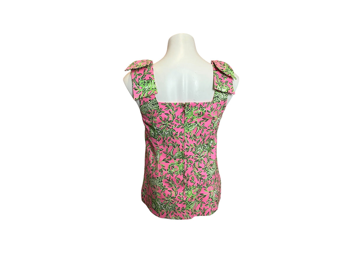 Lilly Pulitzer Anders Tunic Rousseau Pink Mane Character Energy - Size 0