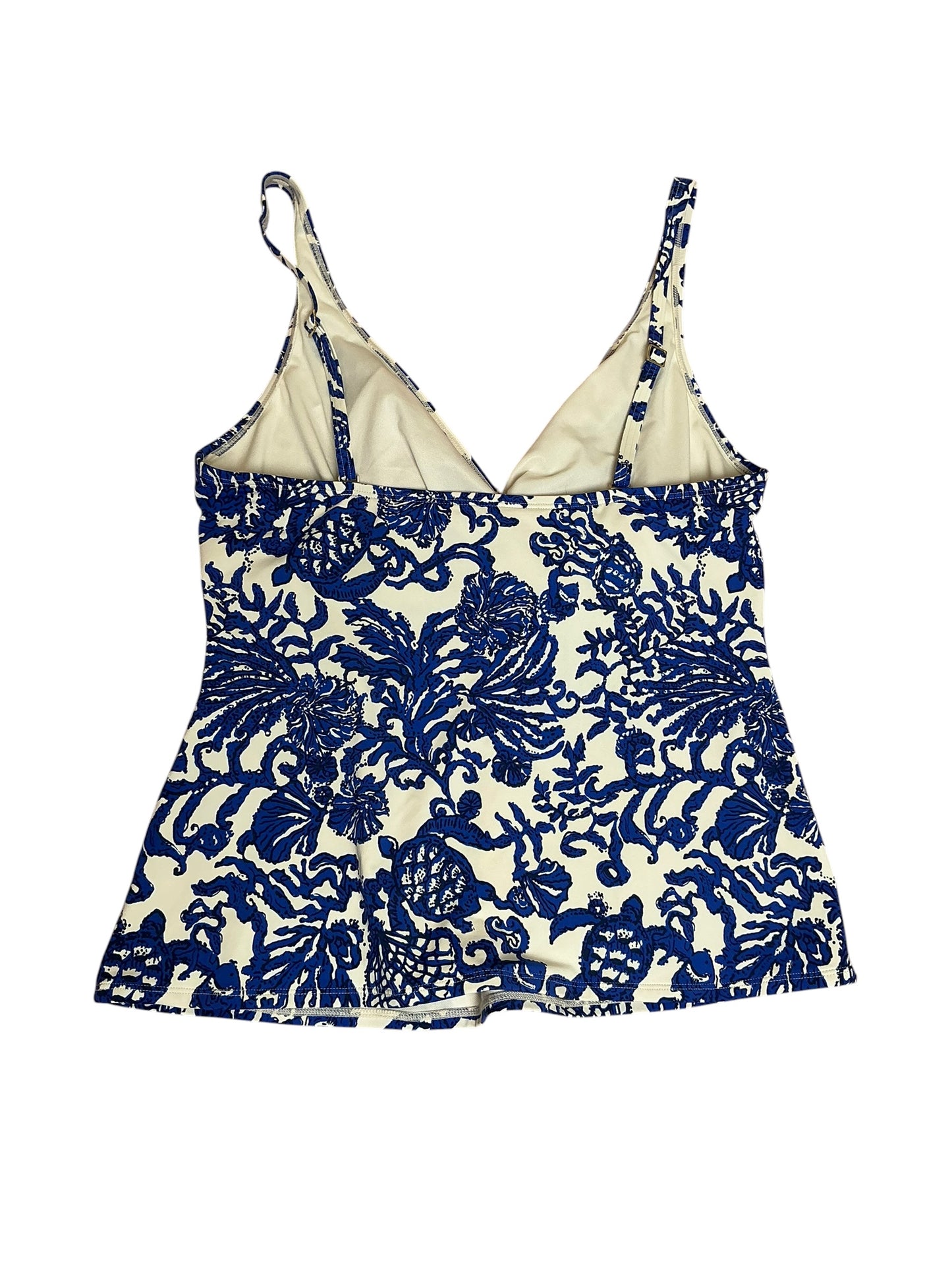 Lilly Pulitzer Coen Tankini Top Deeper Coconut Ride With Me - Size 16