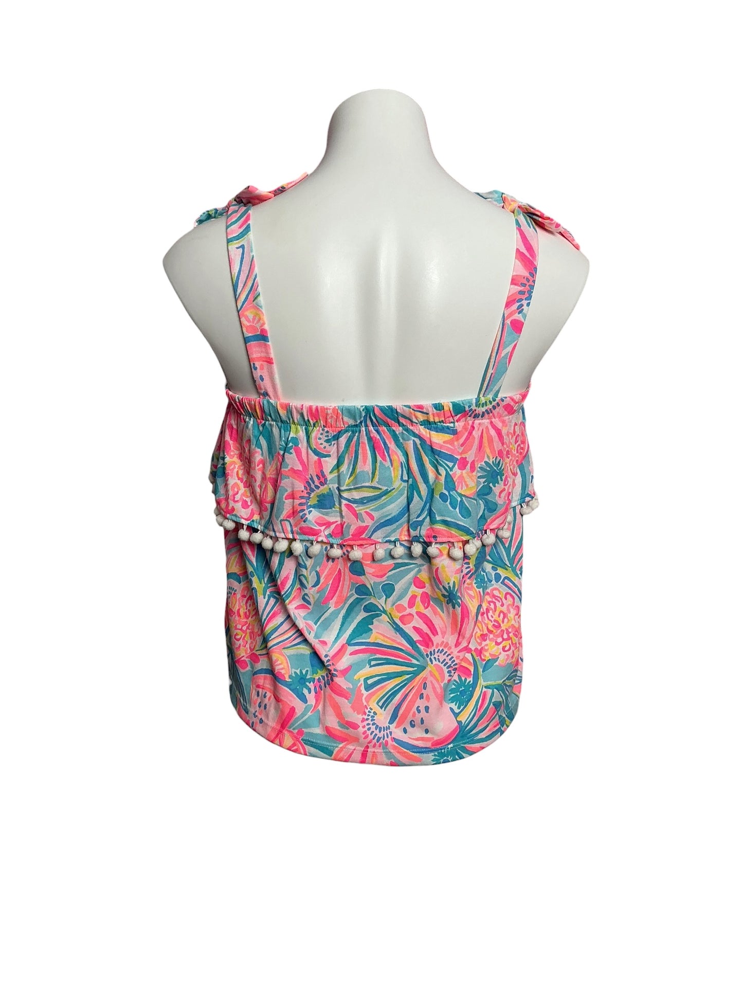 Lilly Pulitzer NWT Benita Top Multi Tropical Punch - Size XS