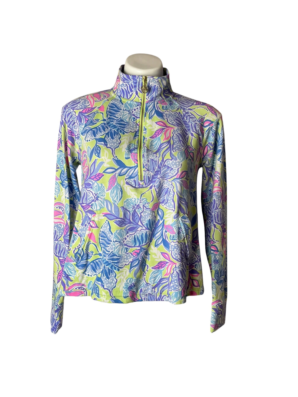 Lilly Pulitzer Melena Popover Dew Drop Stay Fly - Size S