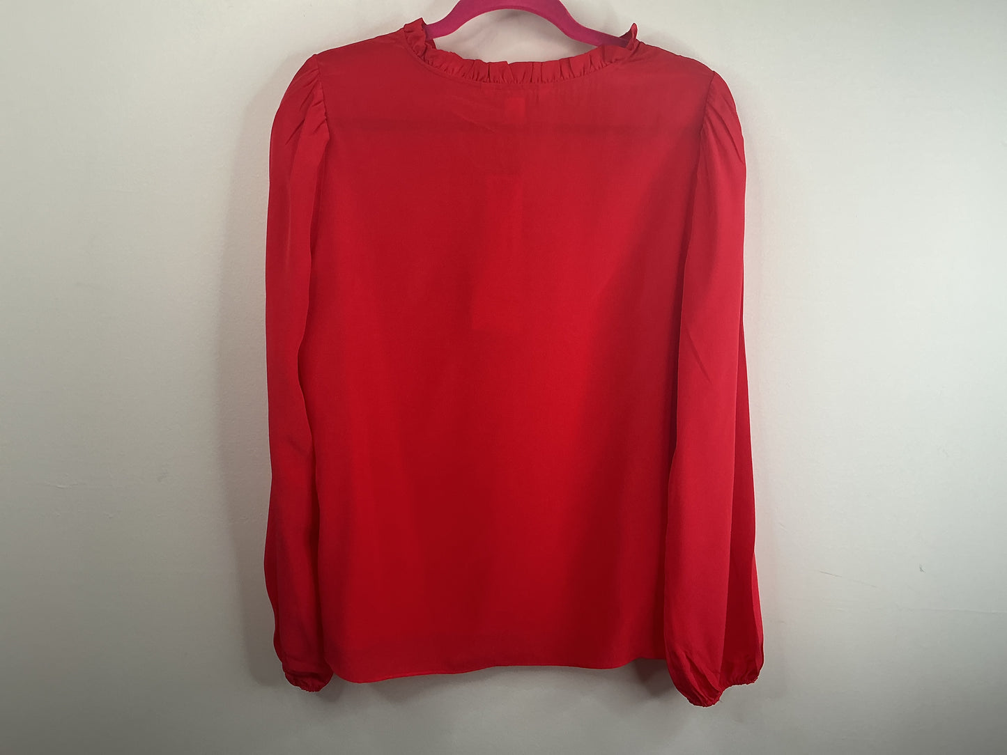 Lilly Pulitzer NWT - Giana Long Sleeve Silk Top - Amaryllis Red - Size S