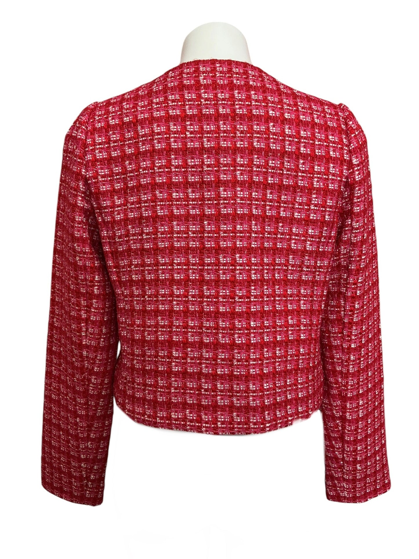 Lilly Pulitzer NWT Kimia Boucle Jacket Cranberry Red Fiesta Boucle - Size 4