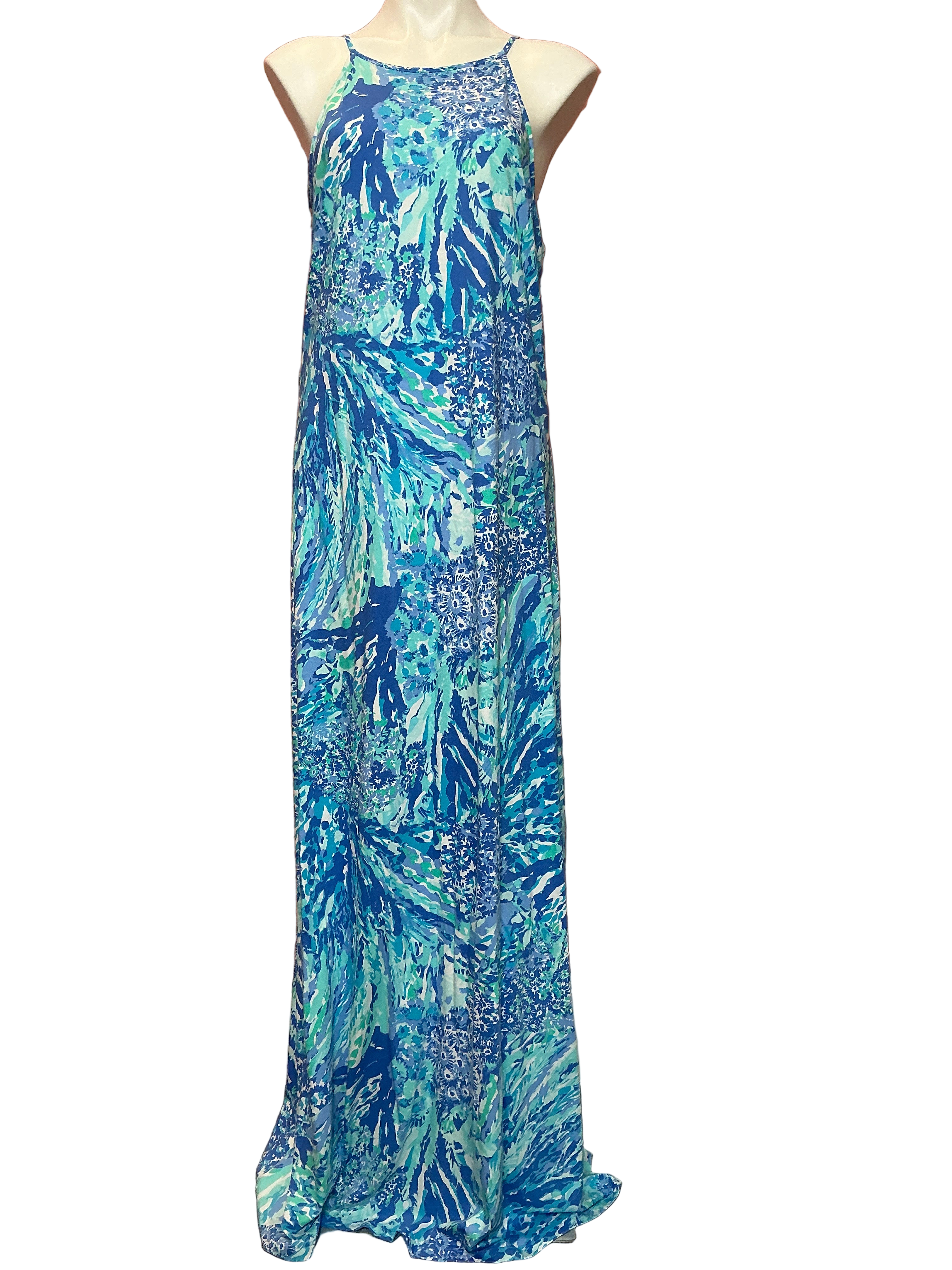 lilly pulitzer blue maxi dress HAVEN HEY HEY SOLEIL MARGOT Swing fit maxi dress Size:36DD Fall_dress_for_girl Womens Faux Suede Sleeveless