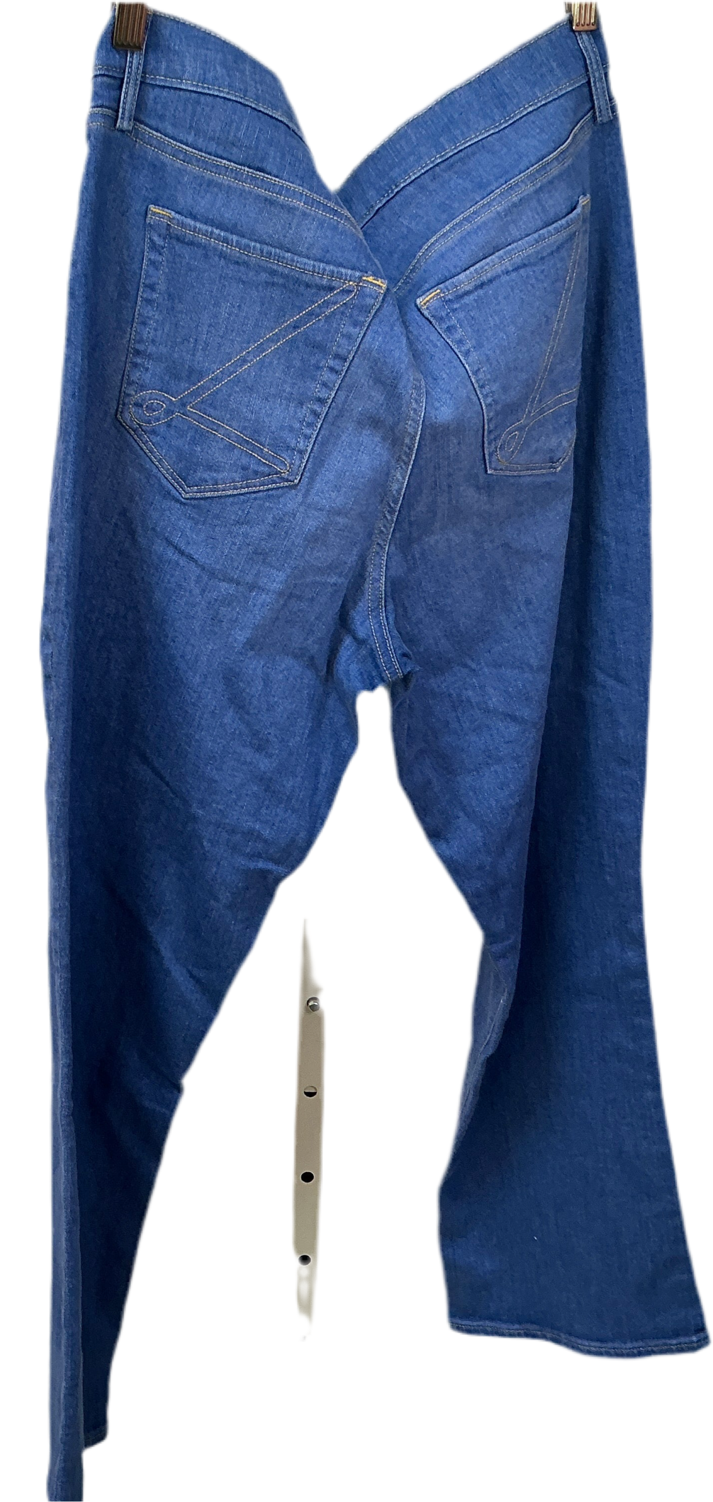 Lilly Pulitzer NWT Jeans Liza High Rise Crop Fl Style Caribbean Blue Wash - Size 12