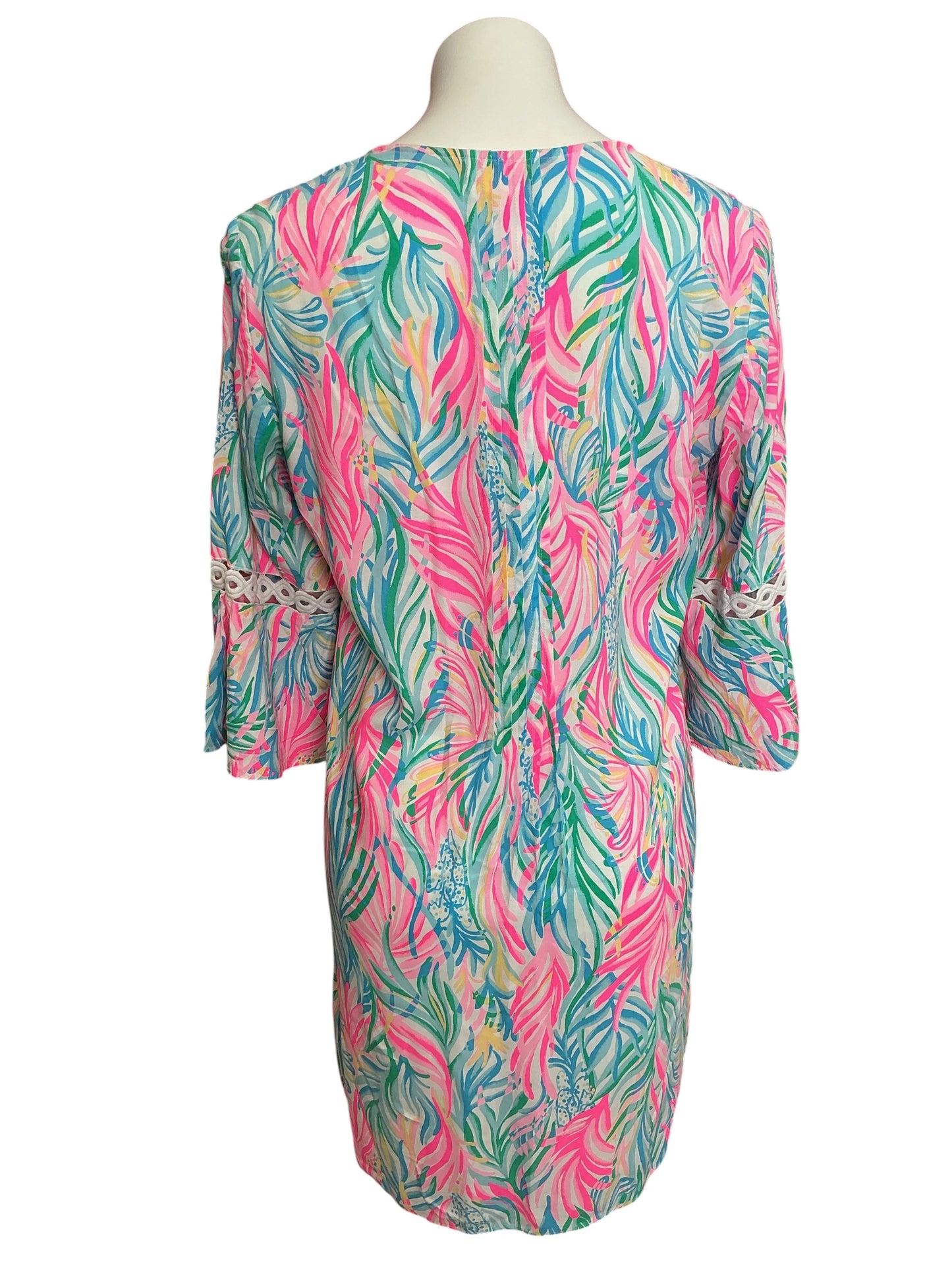 Lilly Pulitzer Hollie Tunic Dress Pink Blossom Suite Views - Size M