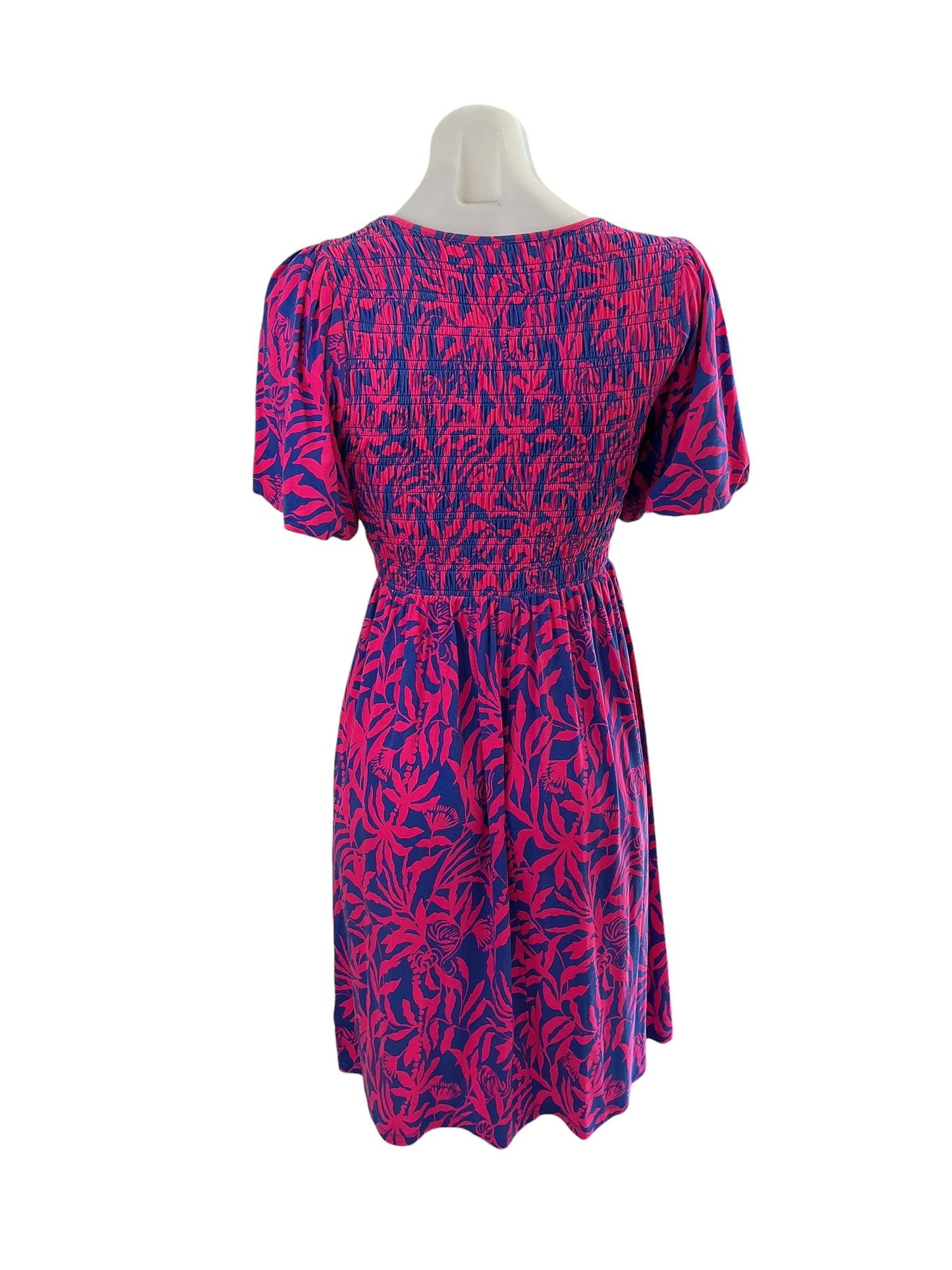 Lilly Pulitzer Chrystelle Elbow Sleeve - Pink Grenadine Flocking To Paradise - Size XXS