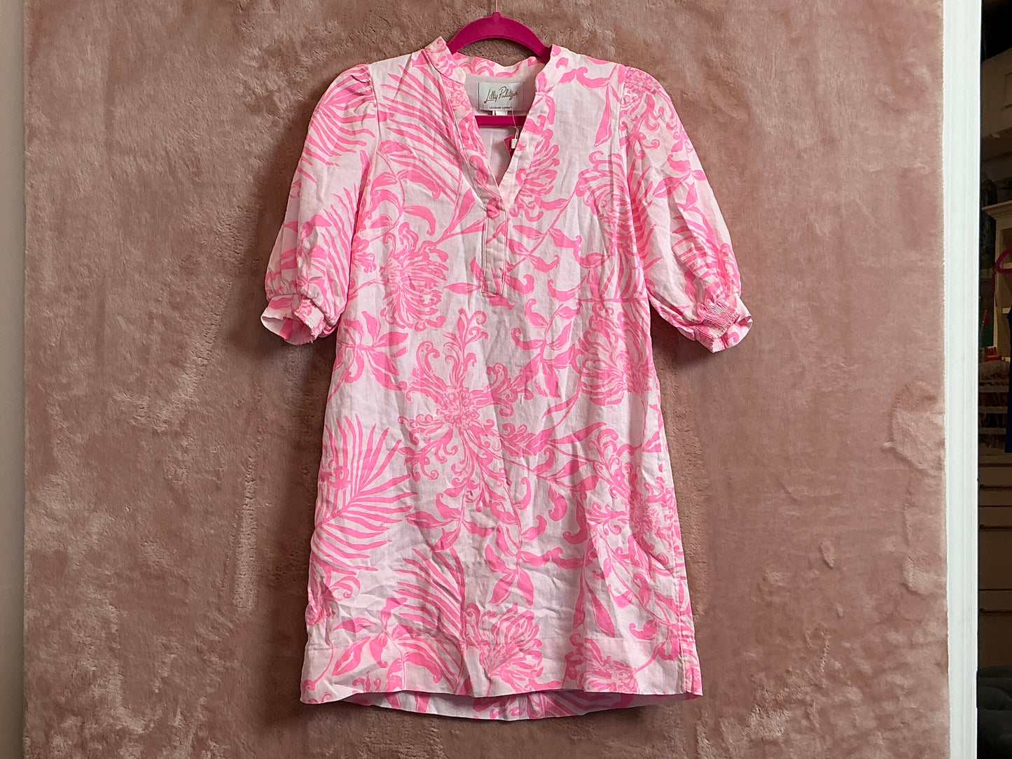 Lilly Pulitzer NWT - Mialeigh Elbow Sleeve Top - Rousseau Pink - Size 00